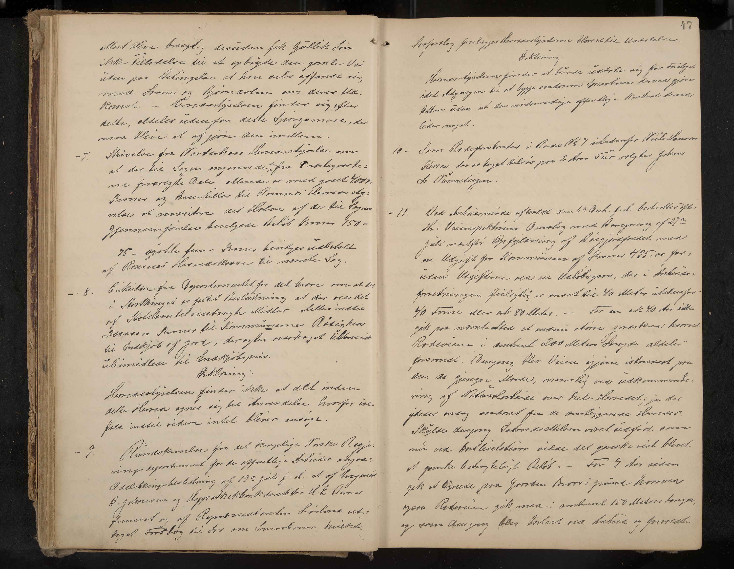 Ramnes formannskap og sentraladministrasjon, IKAK/0718021/A/Aa/L0004: Møtebok, 1892-1907, p. 47