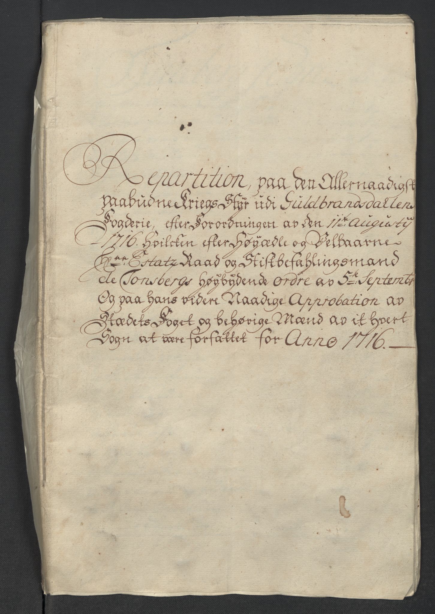 Rentekammeret inntil 1814, Reviderte regnskaper, Fogderegnskap, RA/EA-4092/R17/L1186: Fogderegnskap Gudbrandsdal, 1716, p. 44