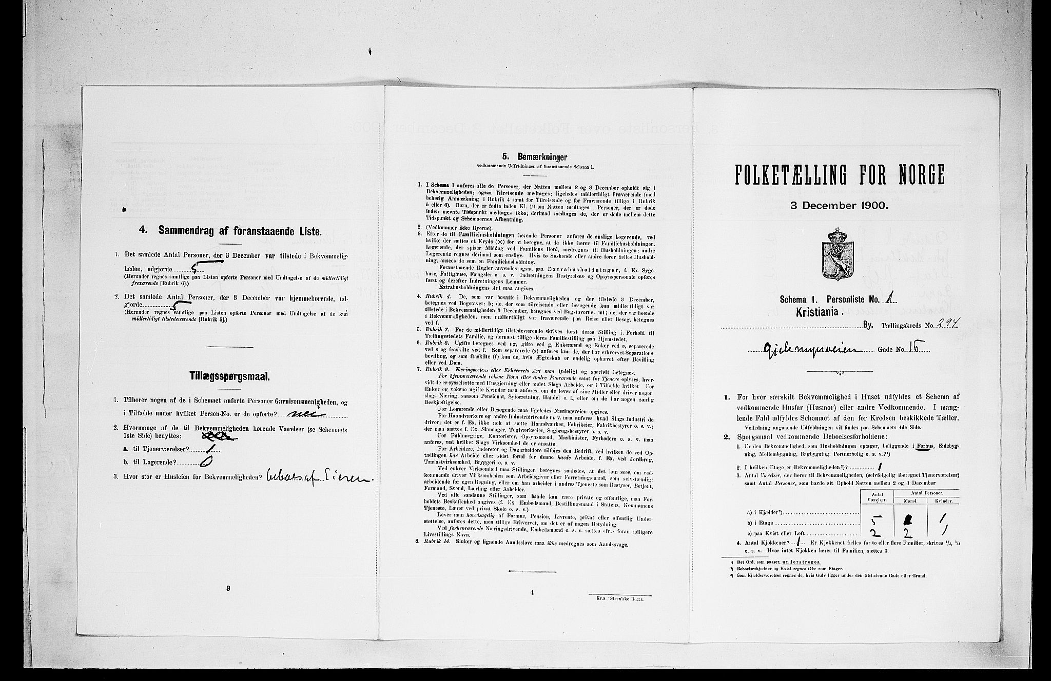 SAO, 1900 census for Kristiania, 1900, p. 27065