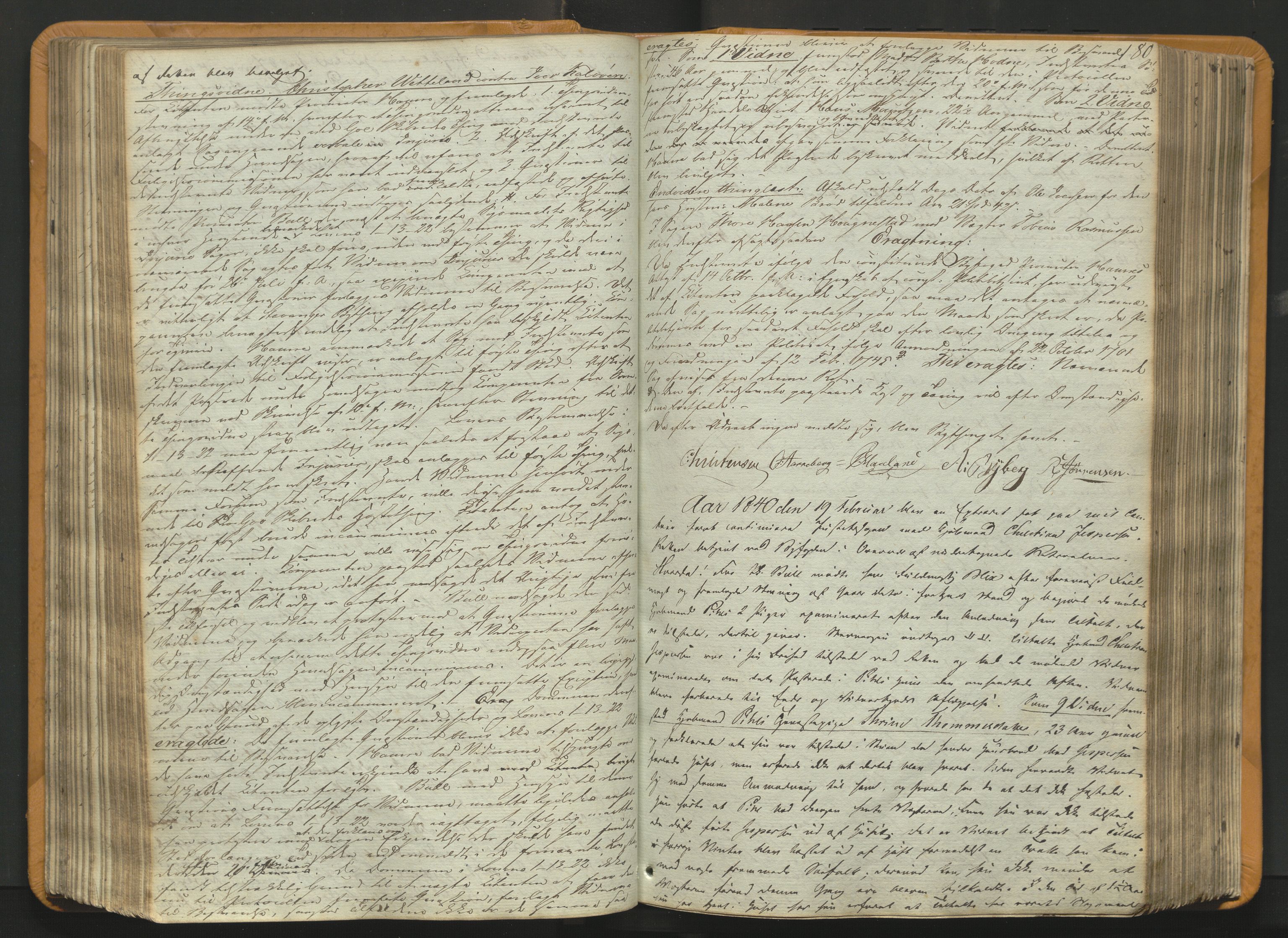 Stavanger byfogd, AV/SAST-A-101408/001/3/30/30BA/L0054: Bytingprotkoll, 1838-1843, p. 179b-180a