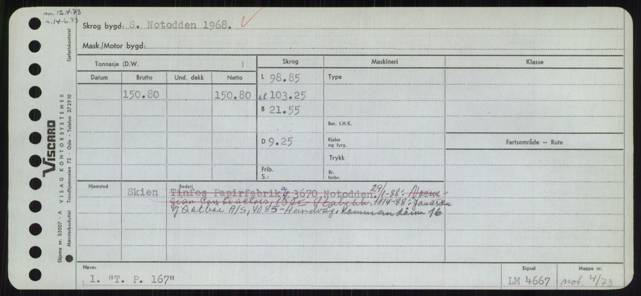 Sjøfartsdirektoratet med forløpere, Skipsmålingen, RA/S-1627/H/Hc/L0001: Lektere, A-Y, p. 513