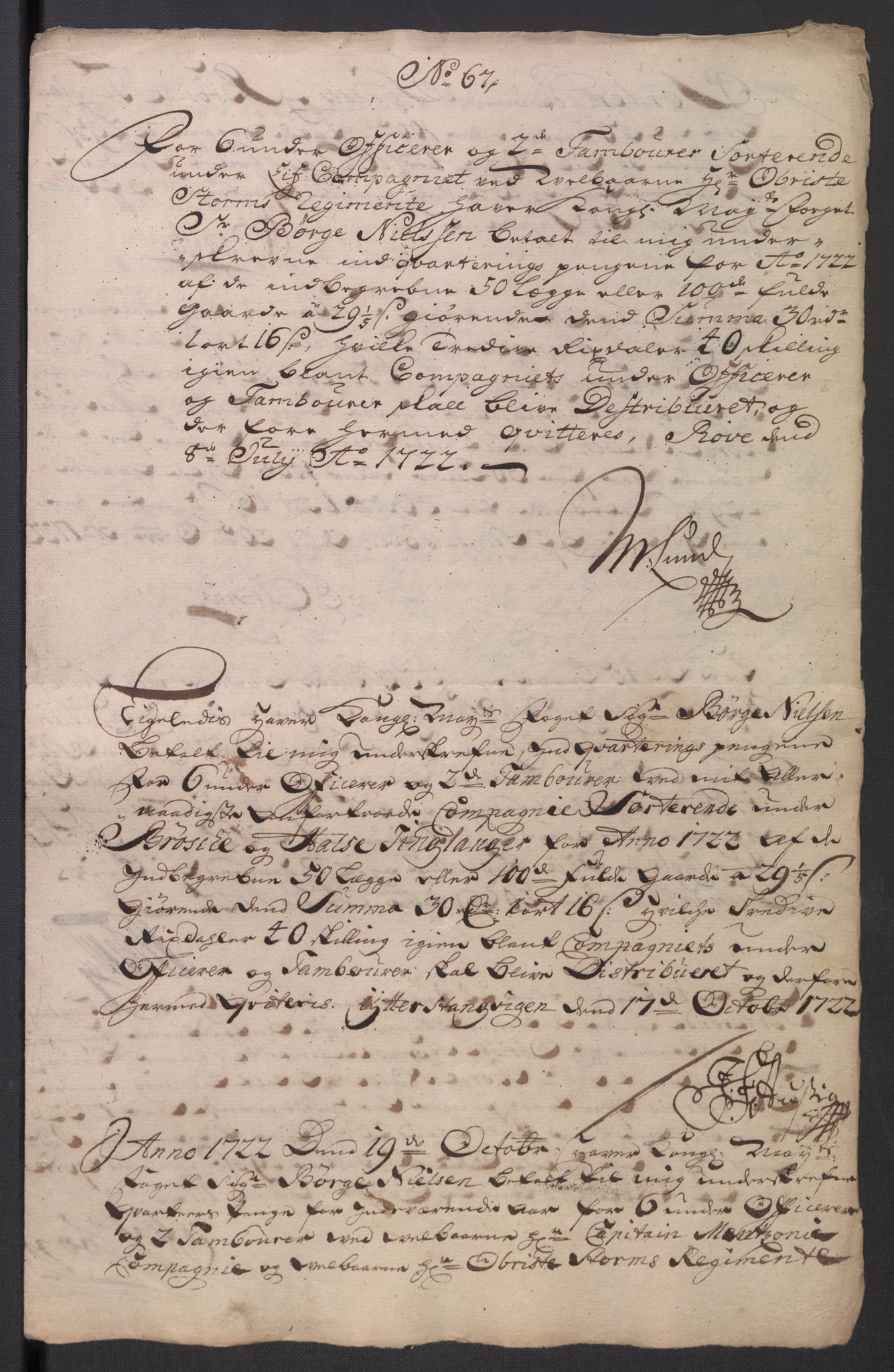 Rentekammeret inntil 1814, Reviderte regnskaper, Fogderegnskap, AV/RA-EA-4092/R56/L3755: Fogderegnskap Nordmøre, 1722, p. 346