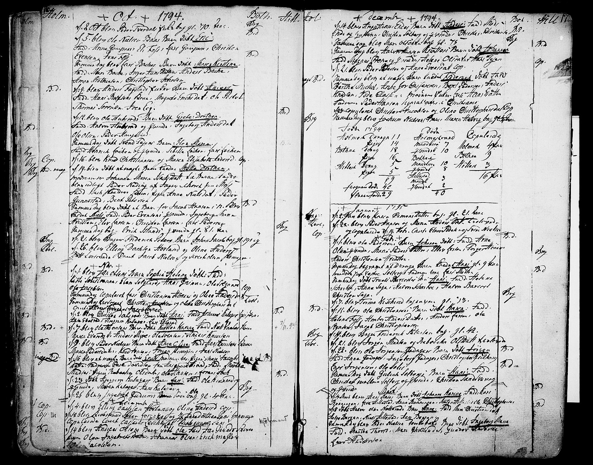 Botne kirkebøker, AV/SAKO-A-340/F/Fa/L0003: Parish register (official) no. I 3 /1, 1792-1844, p. 16-17