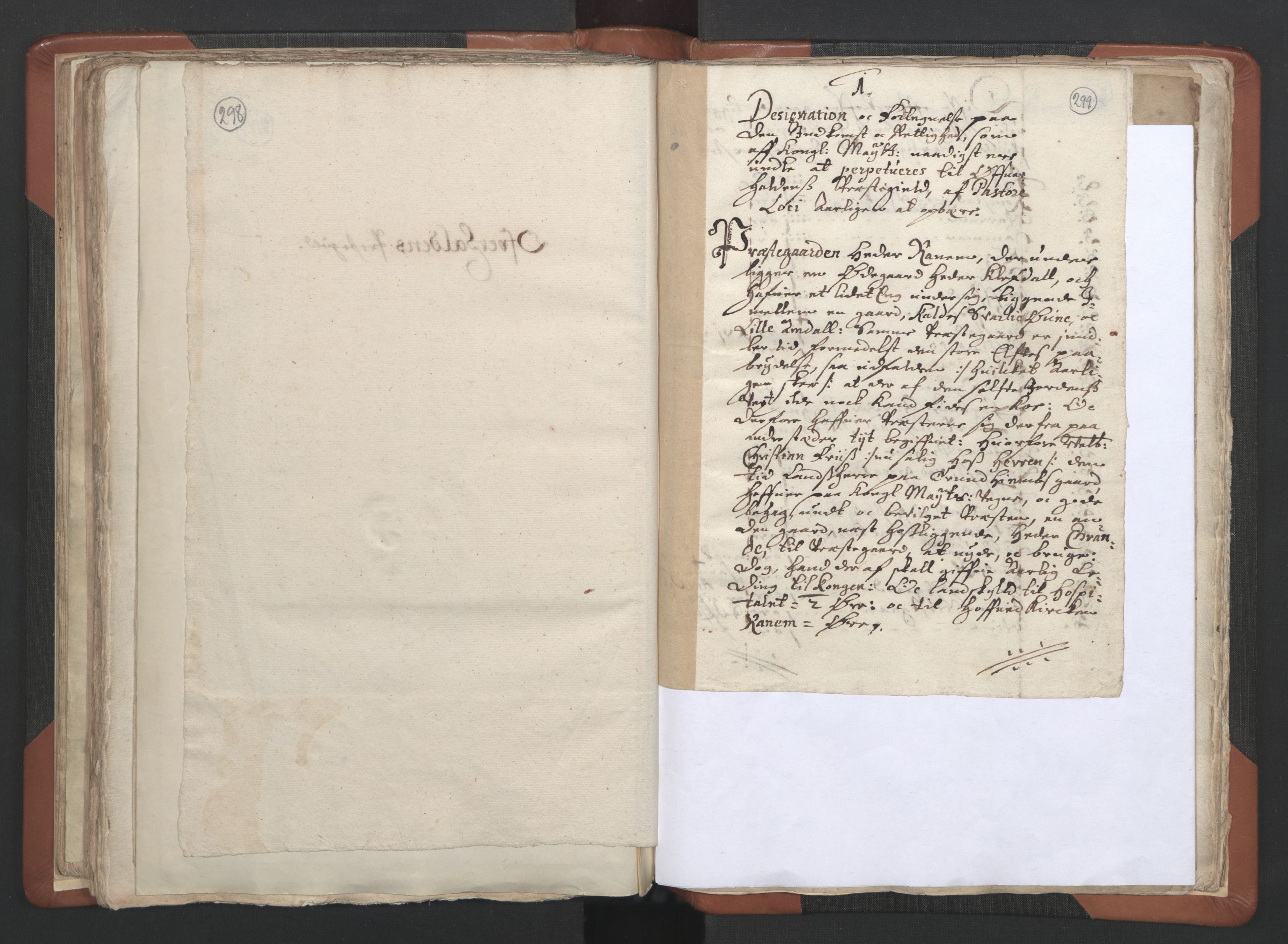 RA, Vicar's Census 1664-1666, no. 34: Namdal deanery, 1664-1666, p. 298-299