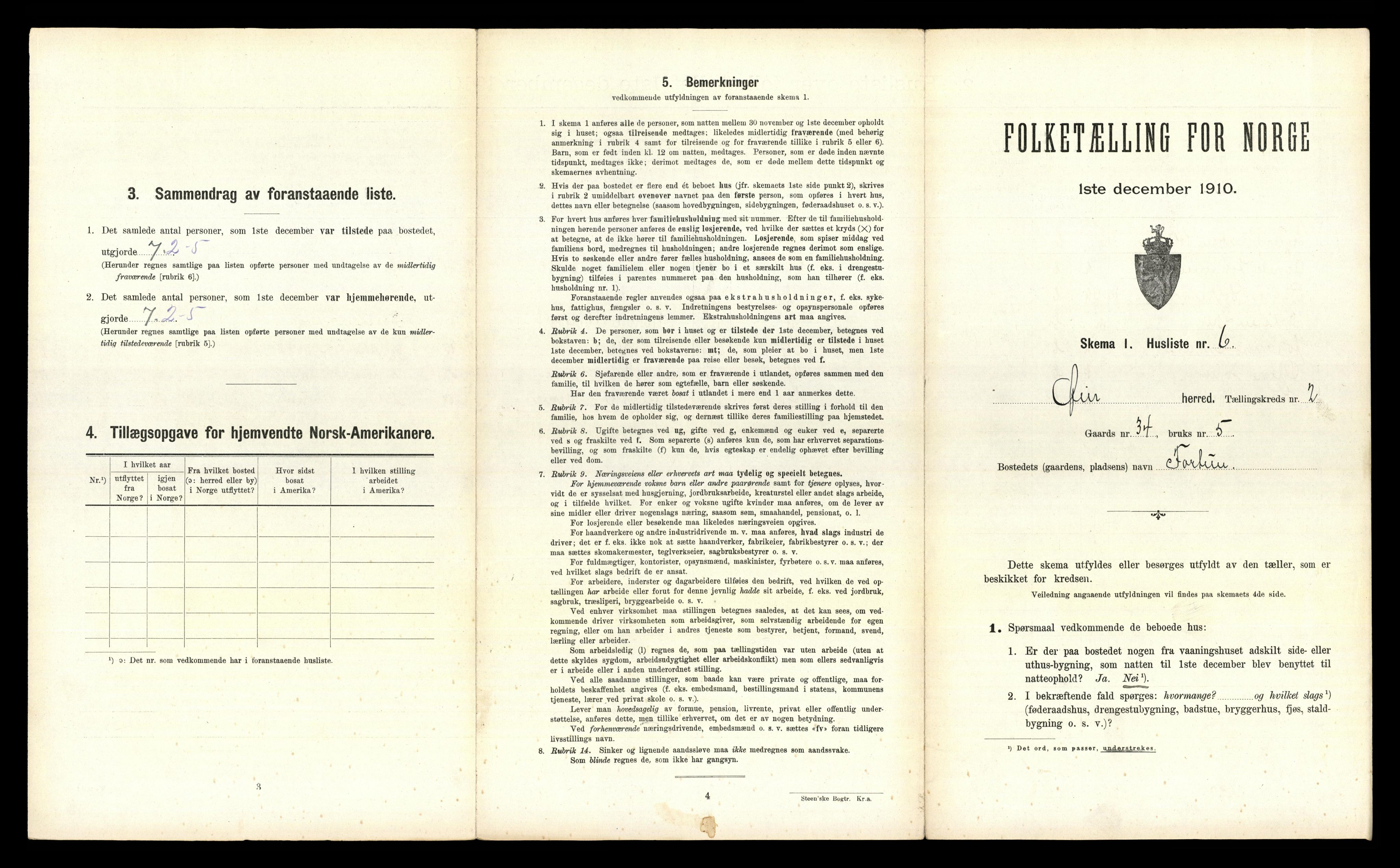 RA, 1910 census for Øyer, 1910, p. 187