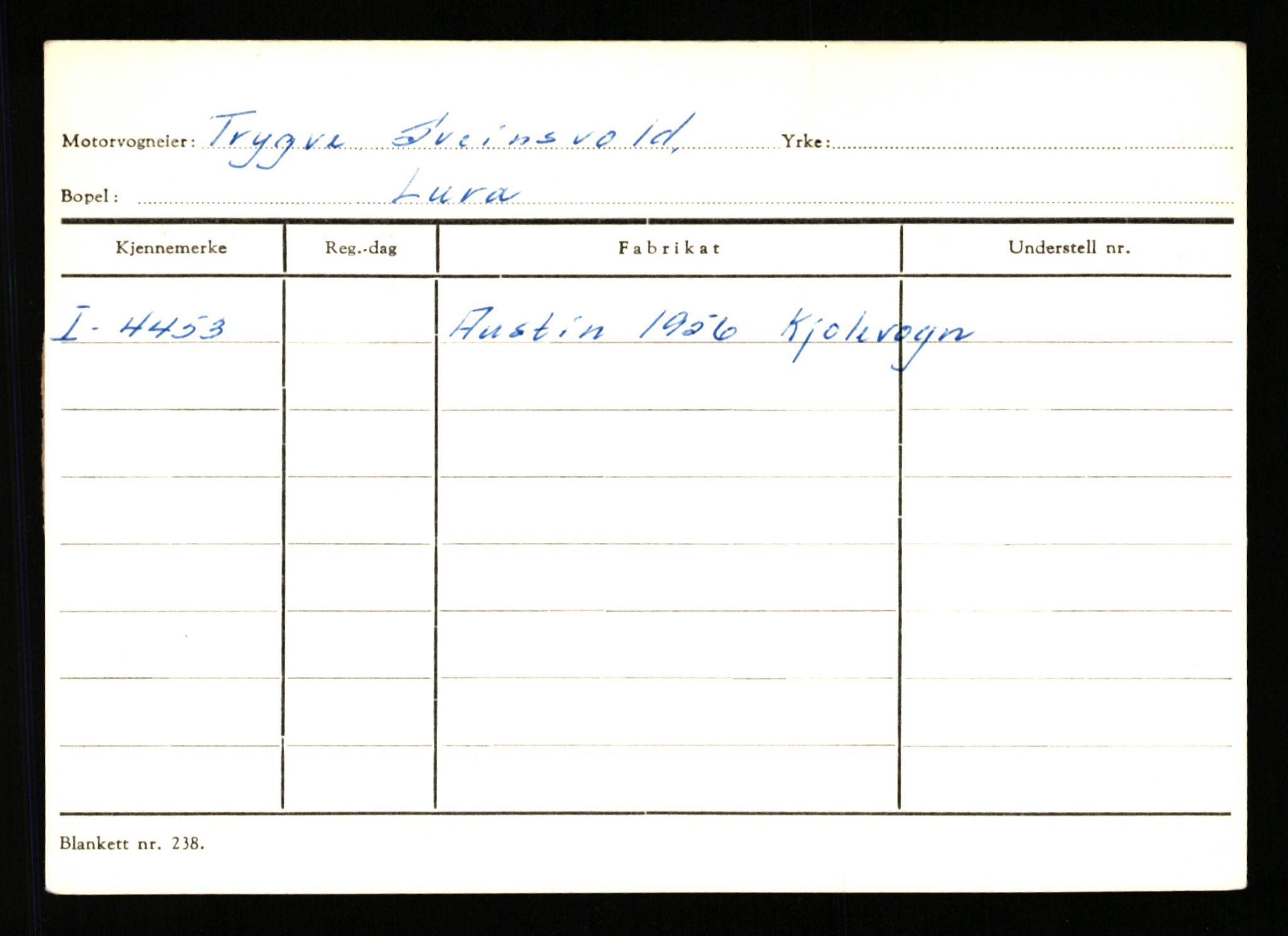 Stavanger trafikkstasjon, AV/SAST-A-101942/0/G/L0001: Registreringsnummer: 0 - 5782, 1930-1971, p. 2727