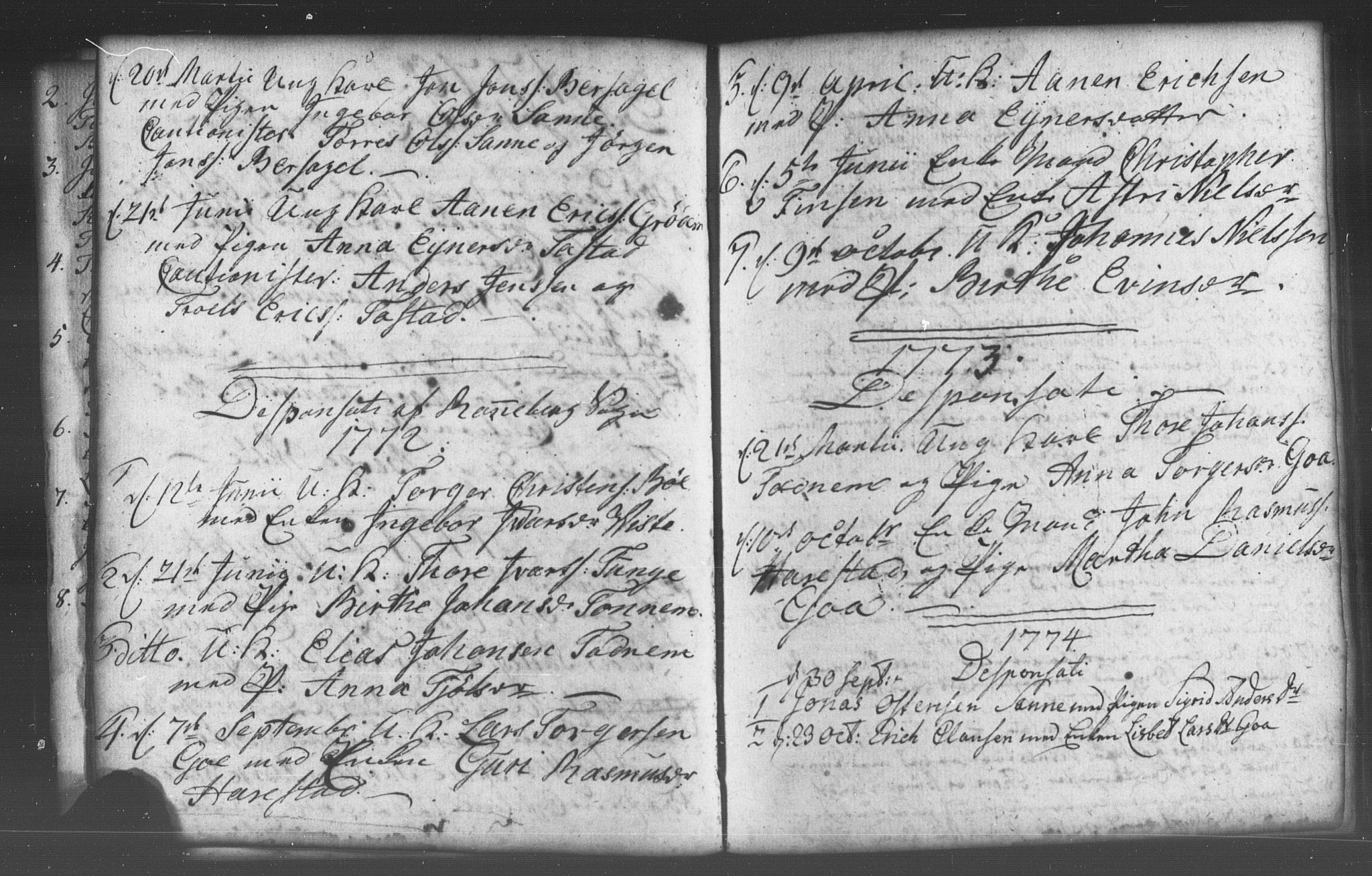 Domkirken sokneprestkontor, AV/SAST-A-101812/001/30/30BB/L0005: Parish register (copy) no. B 5 /2, 1760-1781