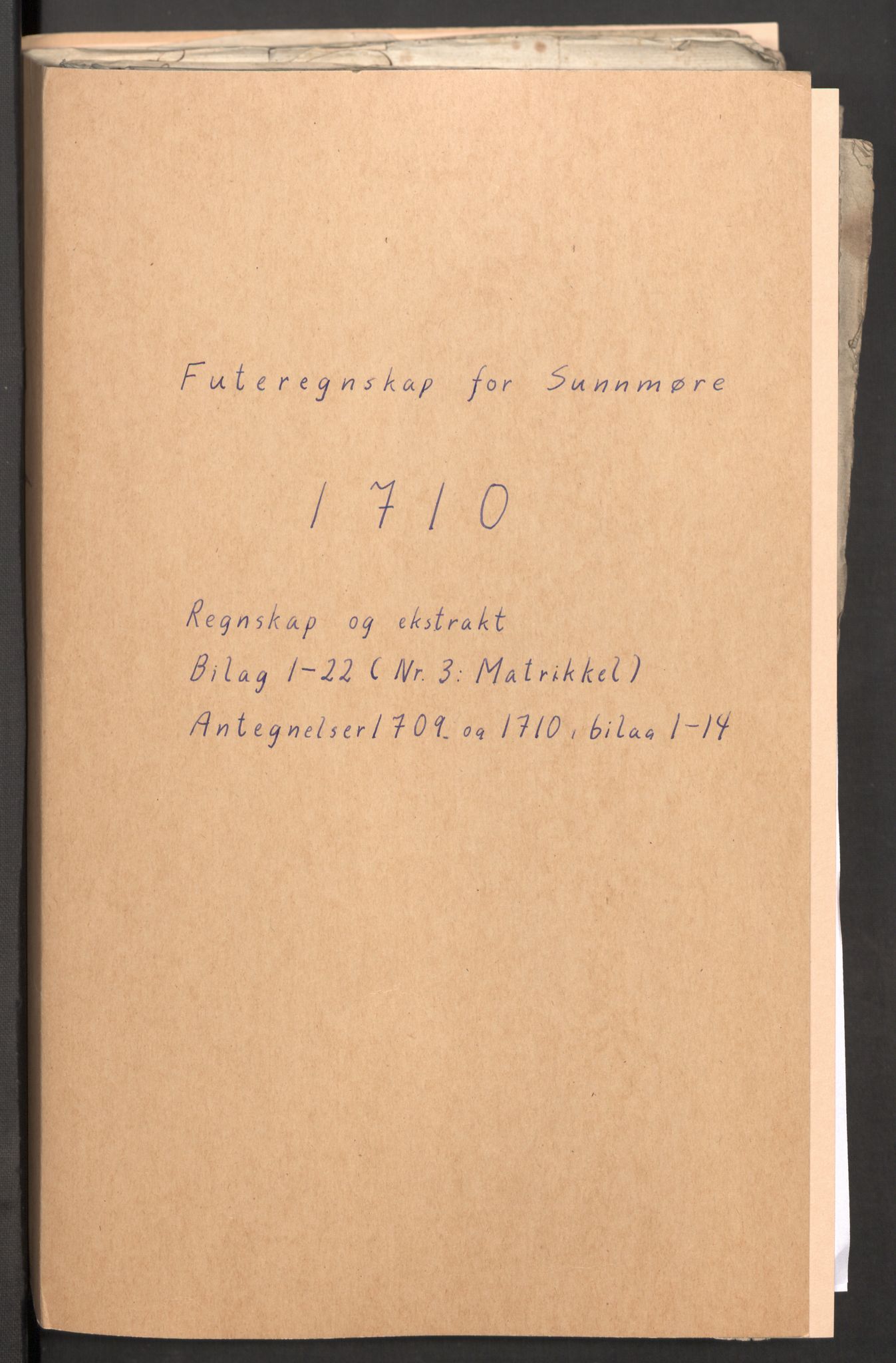 Rentekammeret inntil 1814, Reviderte regnskaper, Fogderegnskap, RA/EA-4092/R54/L3563: Fogderegnskap Sunnmøre, 1710, p. 2