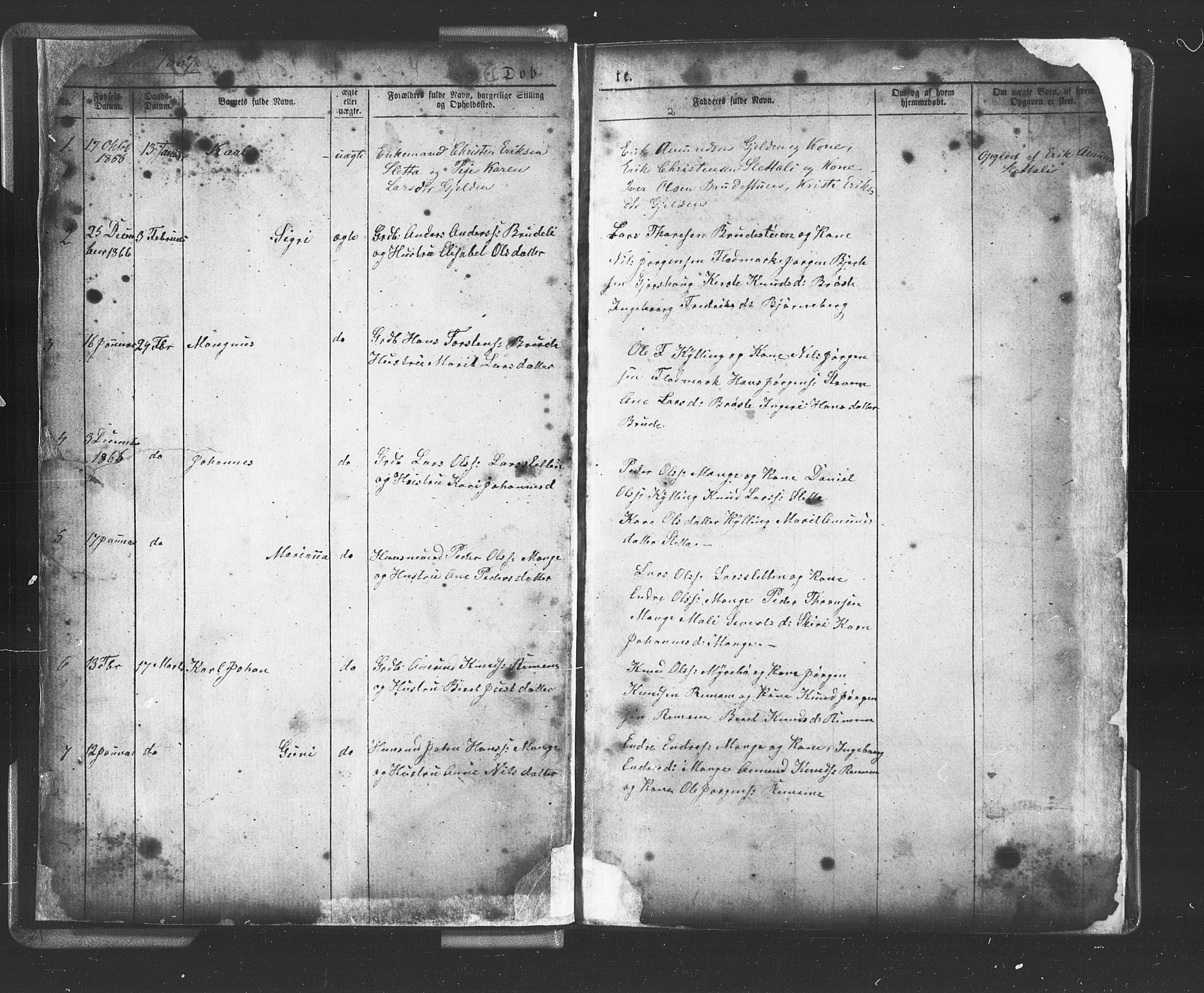 Ministerialprotokoller, klokkerbøker og fødselsregistre - Møre og Romsdal, SAT/A-1454/546/L0596: Parish register (copy) no. 546C02, 1867-1921, p. 1