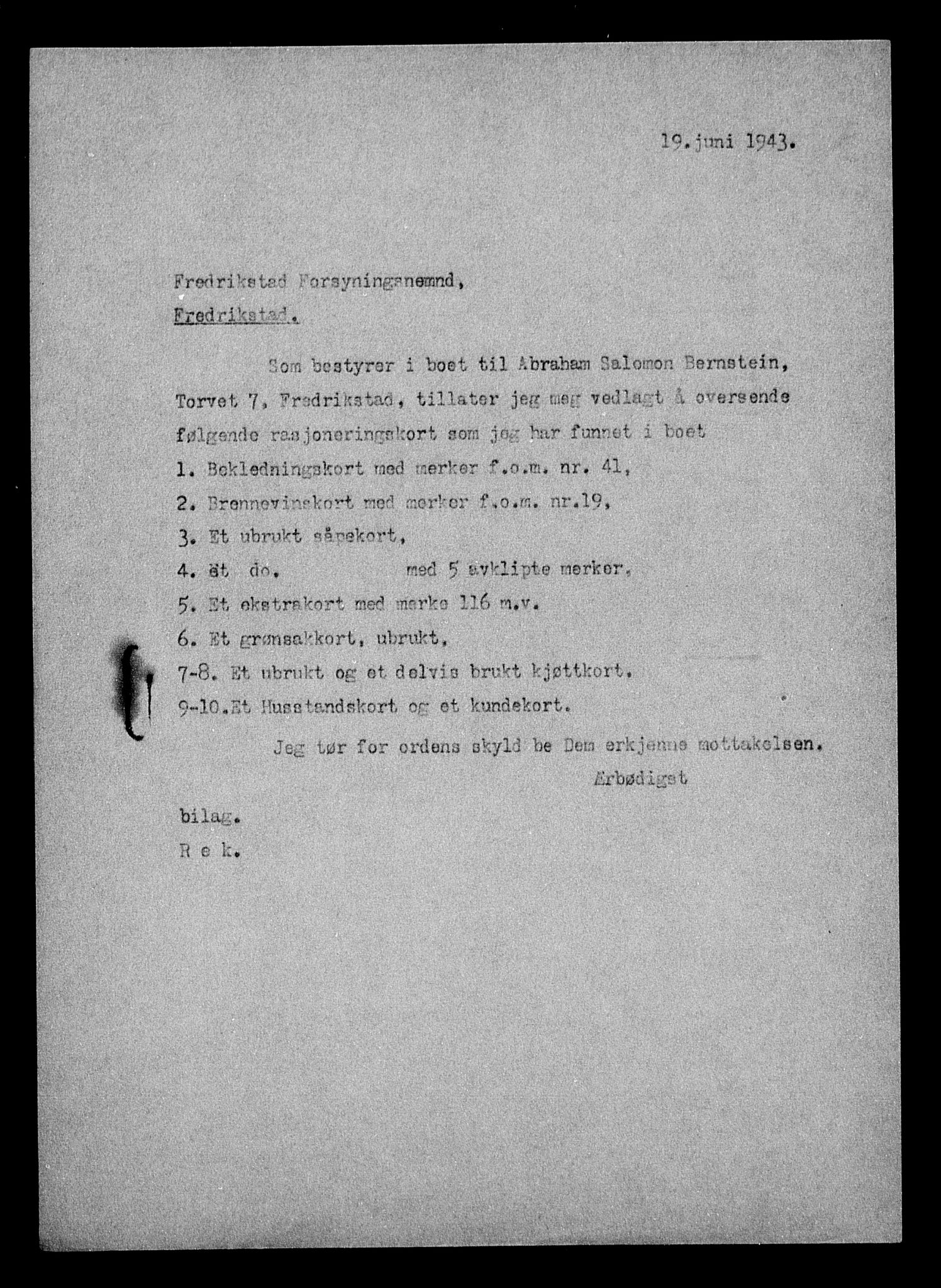 Justisdepartementet, Tilbakeføringskontoret for inndratte formuer, AV/RA-S-1564/H/Hc/Hcd/L0991: --, 1945-1947, p. 260