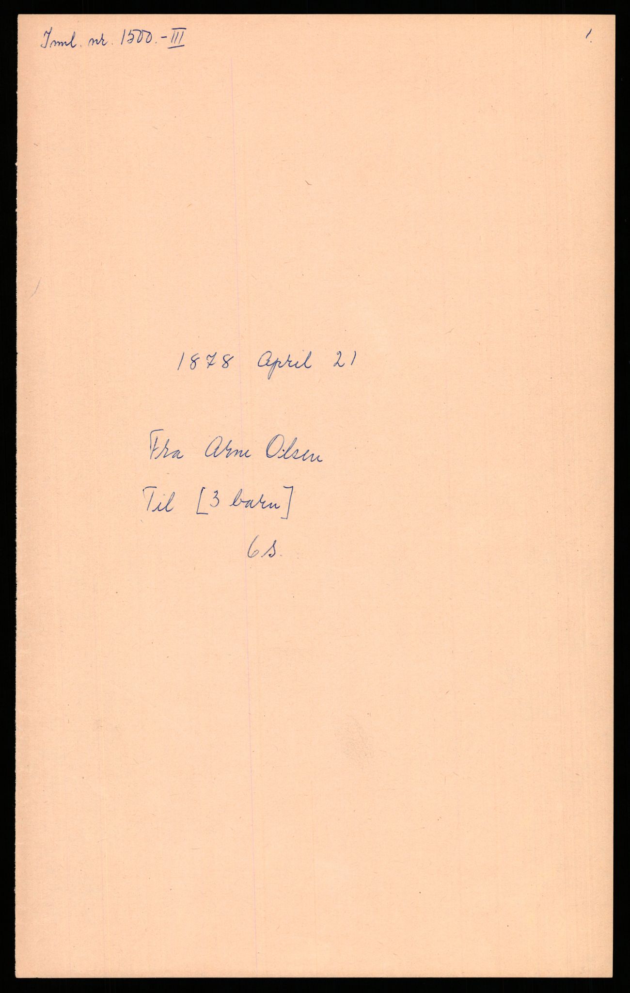 Samlinger til kildeutgivelse, Amerikabrevene, AV/RA-EA-4057/F/L0009: Innlån fra Hedmark: Statsarkivet i Hamar - Wærenskjold, 1838-1914, p. 716