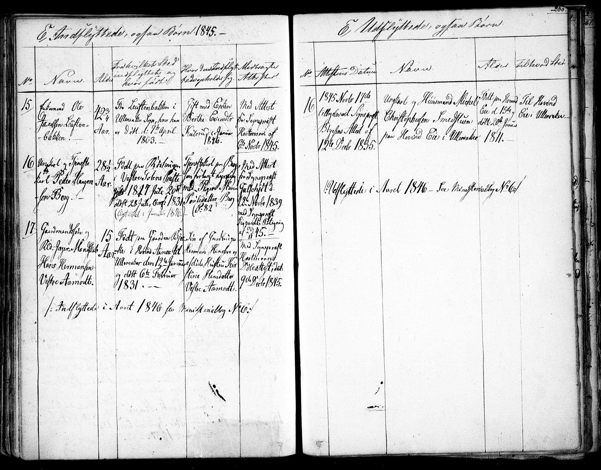 Gjerdrum prestekontor Kirkebøker, AV/SAO-A-10412b/F/Fa/L0005: Parish register (official) no. I 5, 1835-1845, p. 230