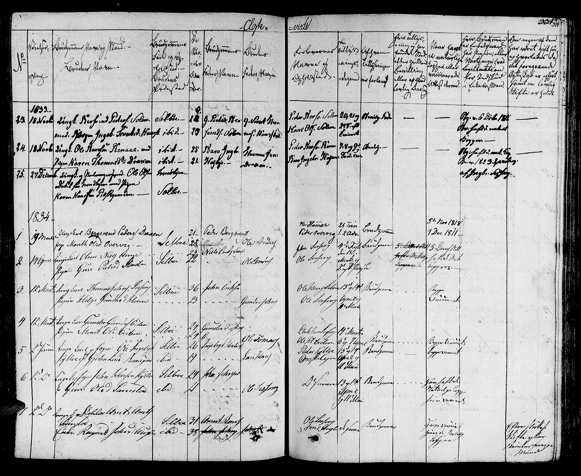 Ministerialprotokoller, klokkerbøker og fødselsregistre - Sør-Trøndelag, SAT/A-1456/695/L1143: Parish register (official) no. 695A05 /1, 1824-1842, p. 322