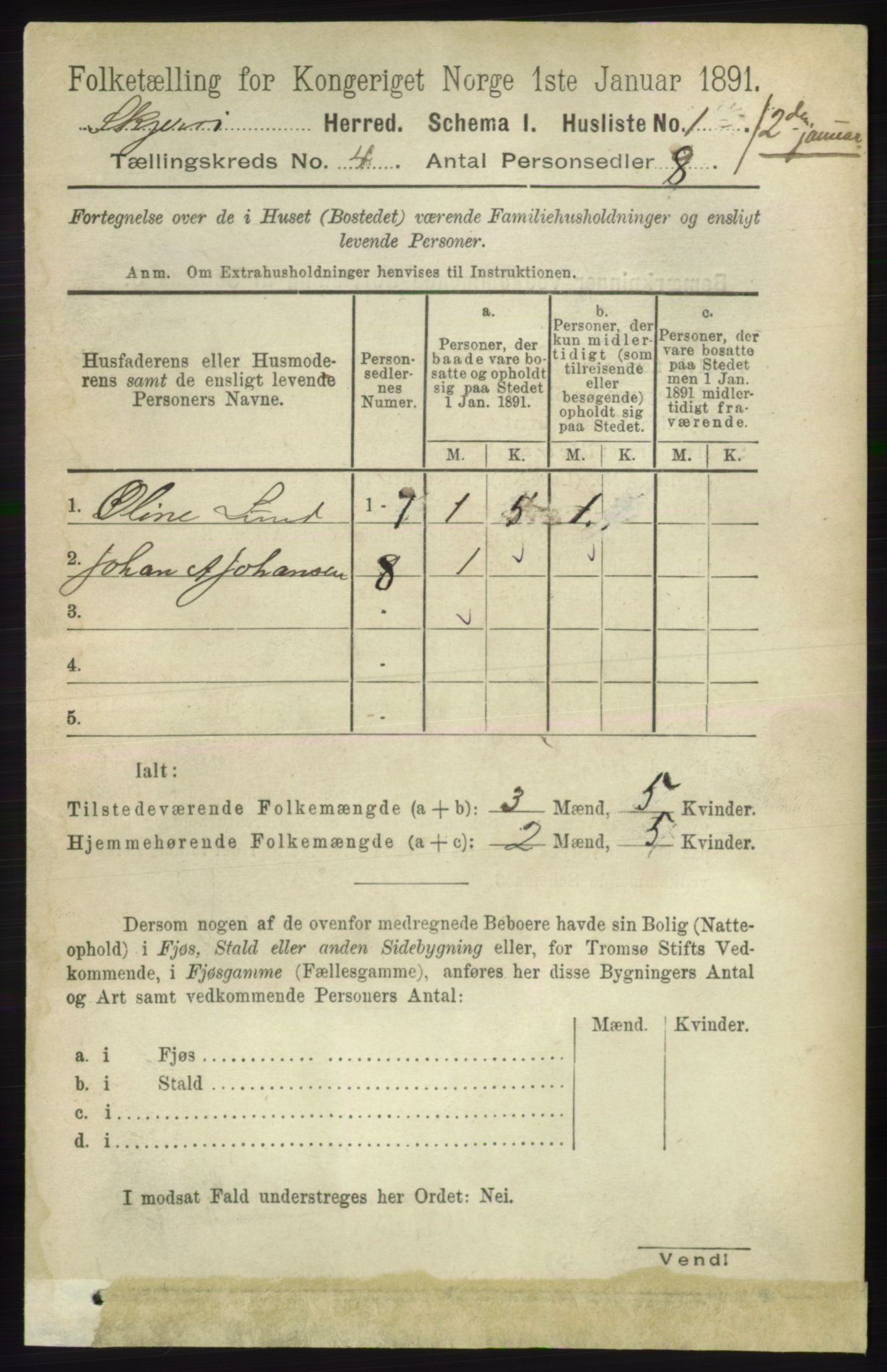 RA, 1891 census for 1941 Skjervøy, 1891, p. 2224