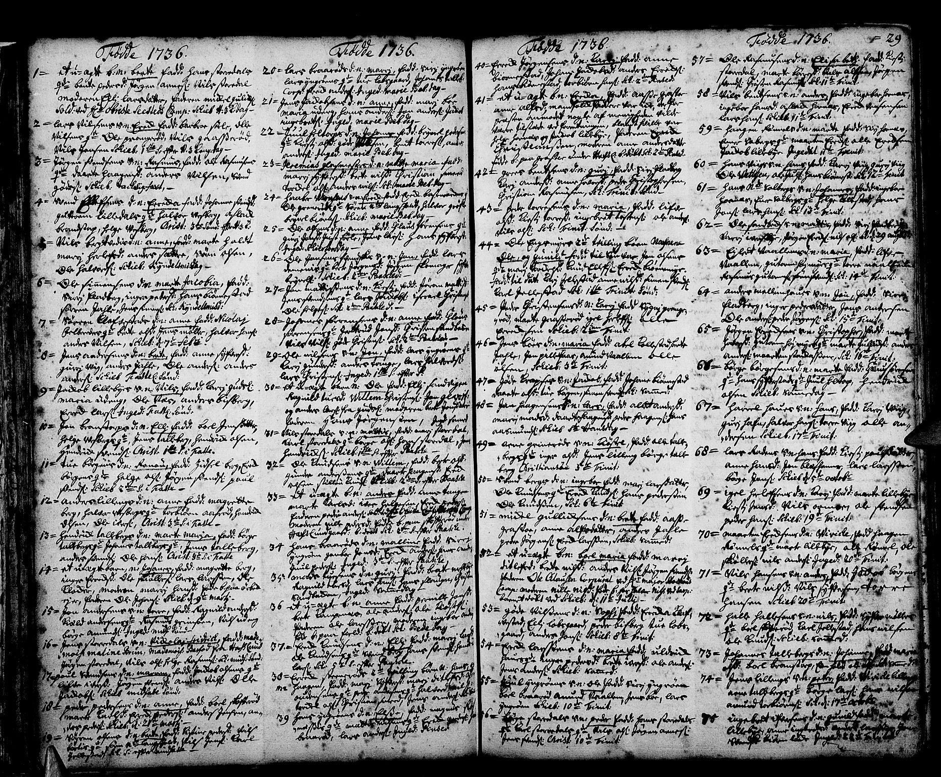 Skjeberg prestekontor Kirkebøker, SAO/A-10923/F/Fa/L0002: Parish register (official) no. I 2, 1726-1791, p. 29