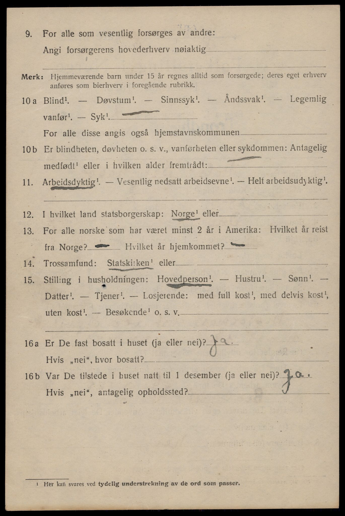 SAT, 1920 census for Trondheim, 1920, p. 118285