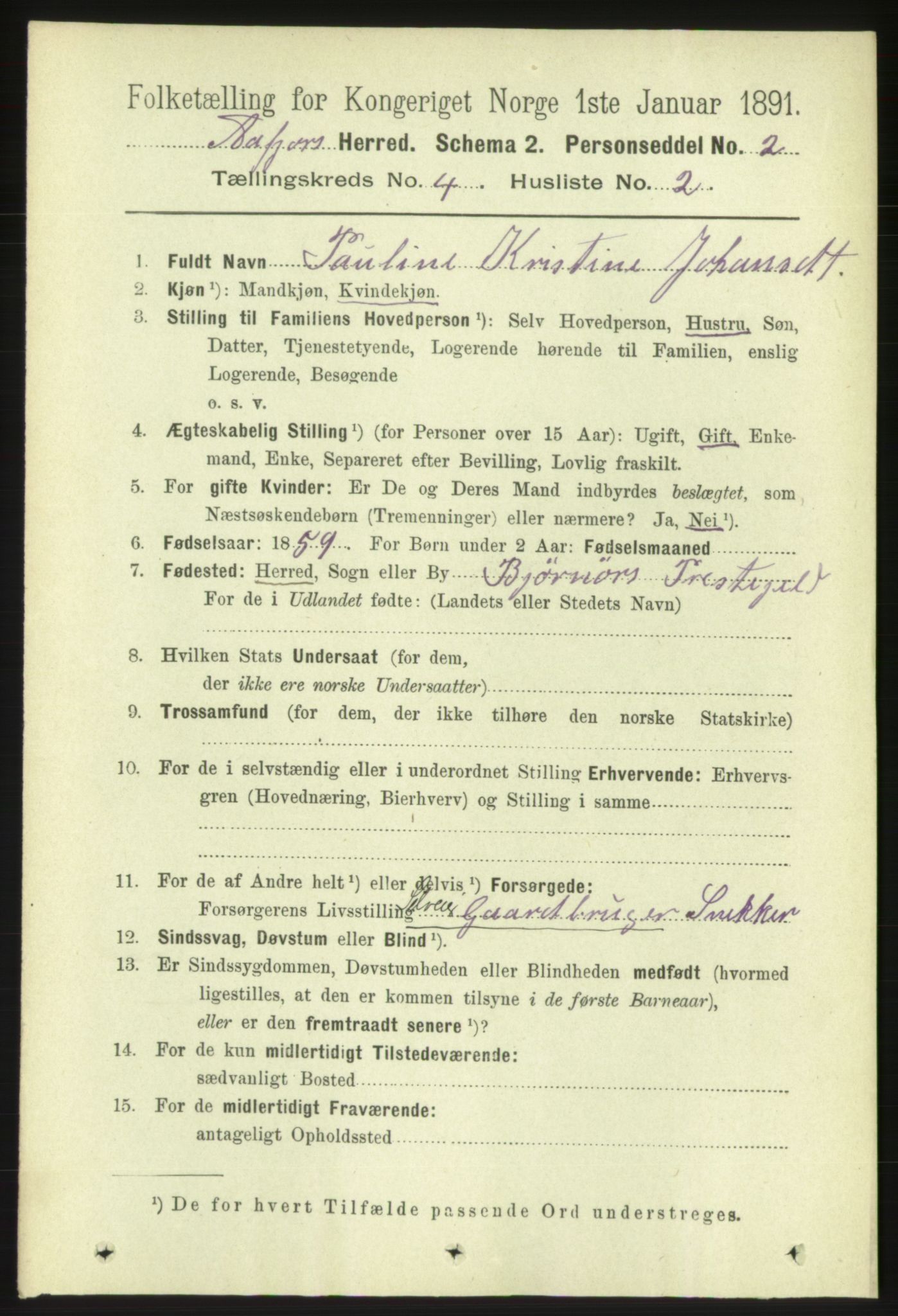 RA, 1891 census for 1630 Åfjord, 1891, p. 797