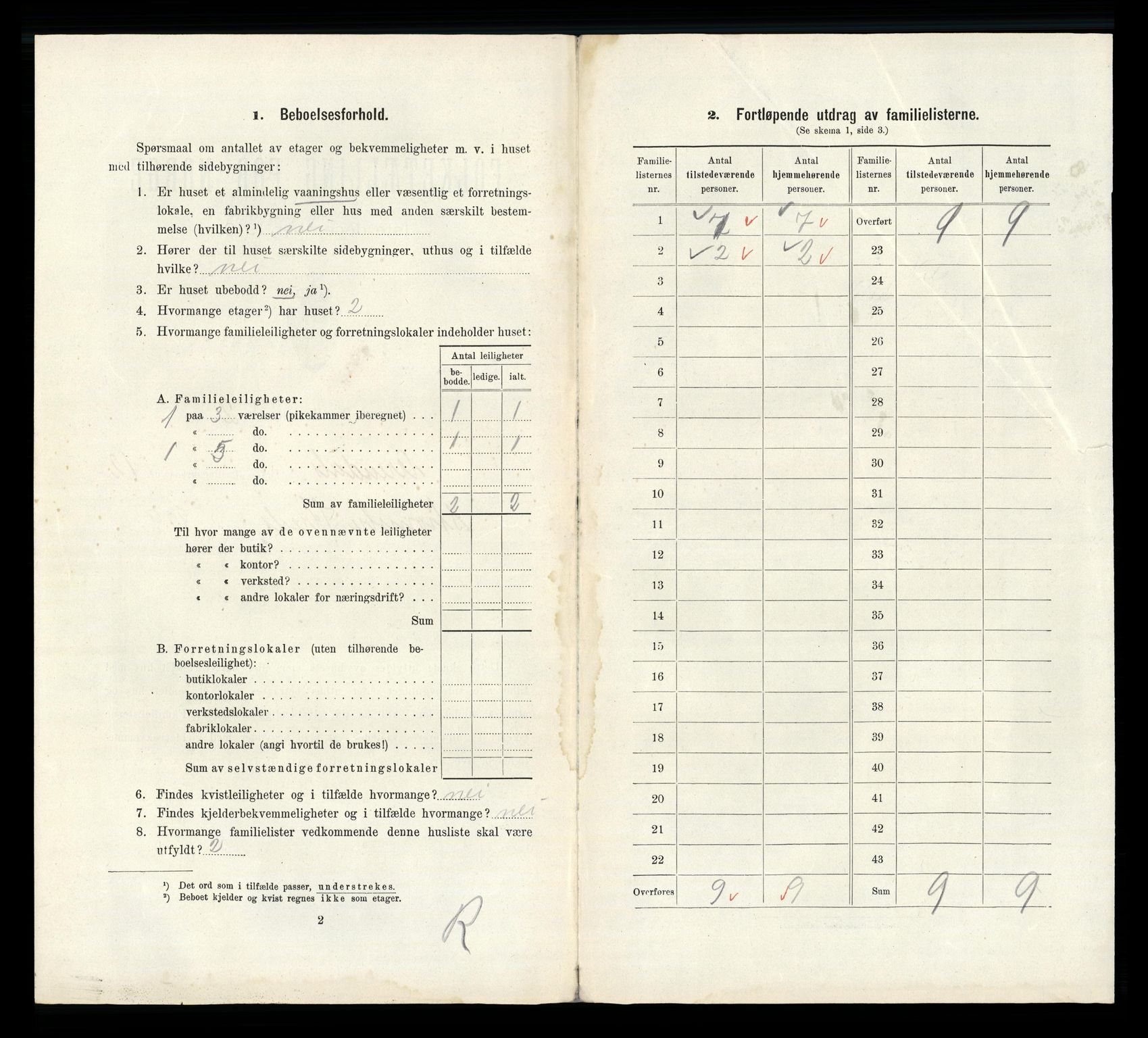 RA, 1910 census for Arendal, 1910, p. 4440