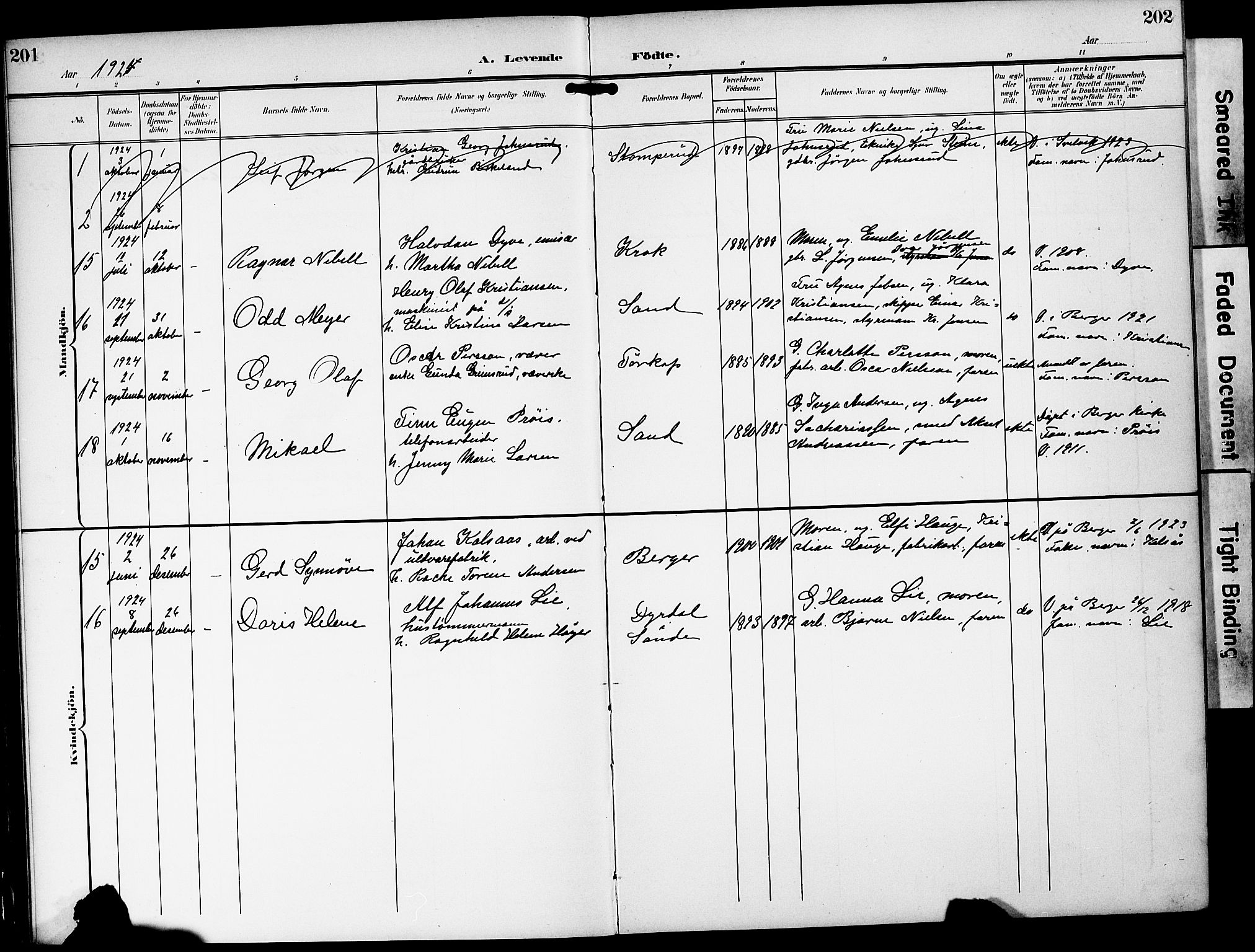 Strømm kirkebøker, AV/SAKO-A-322/G/Ga/L0004: Parish register (copy) no. I 4, 1897-1927, p. 201-202