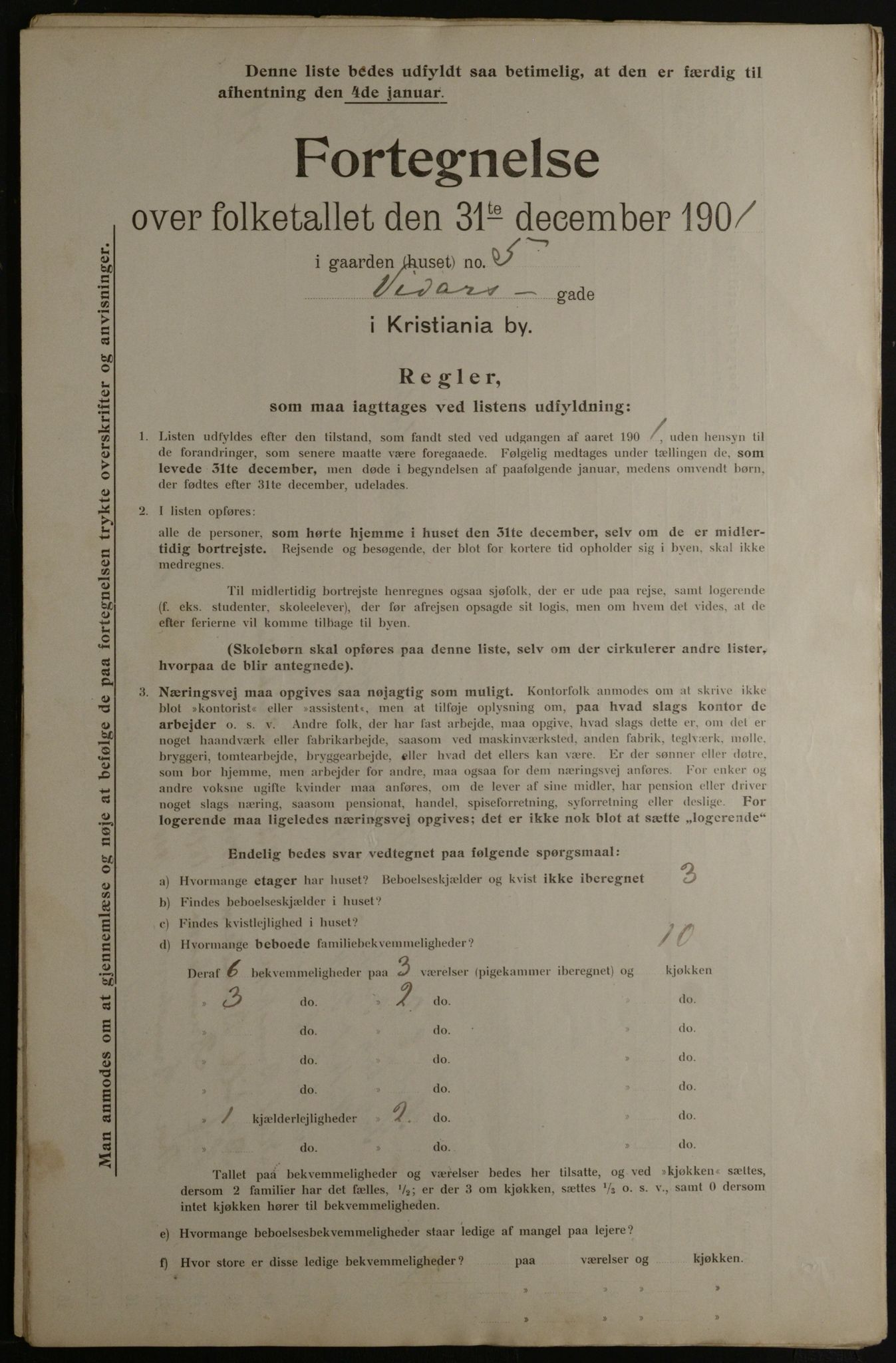 OBA, Municipal Census 1901 for Kristiania, 1901, p. 18963