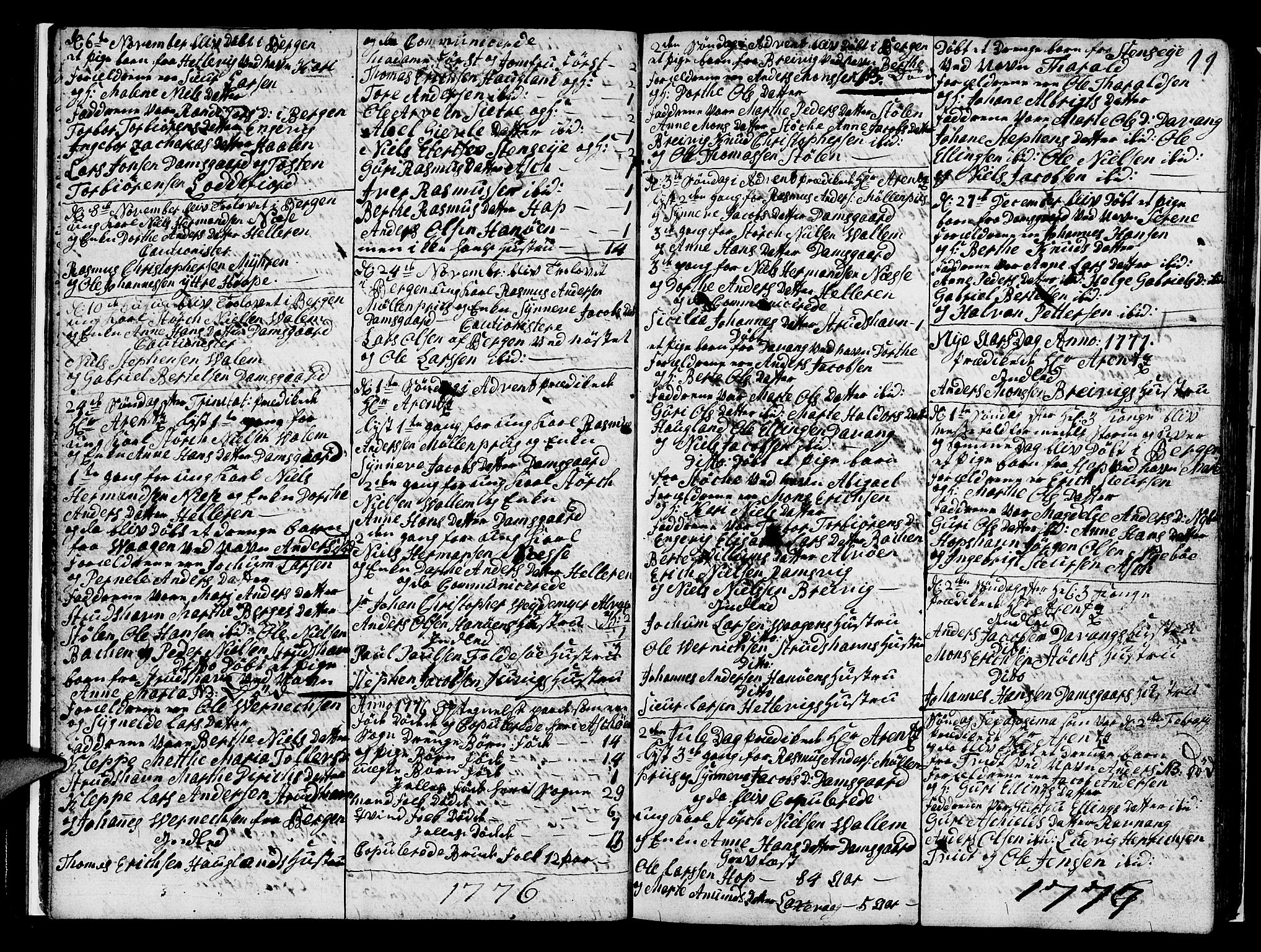 Askøy Sokneprestembete, SAB/A-74101/H/Ha/Hab/Haba/L0001: Parish register (copy) no. A 1, 1775-1792, p. 11