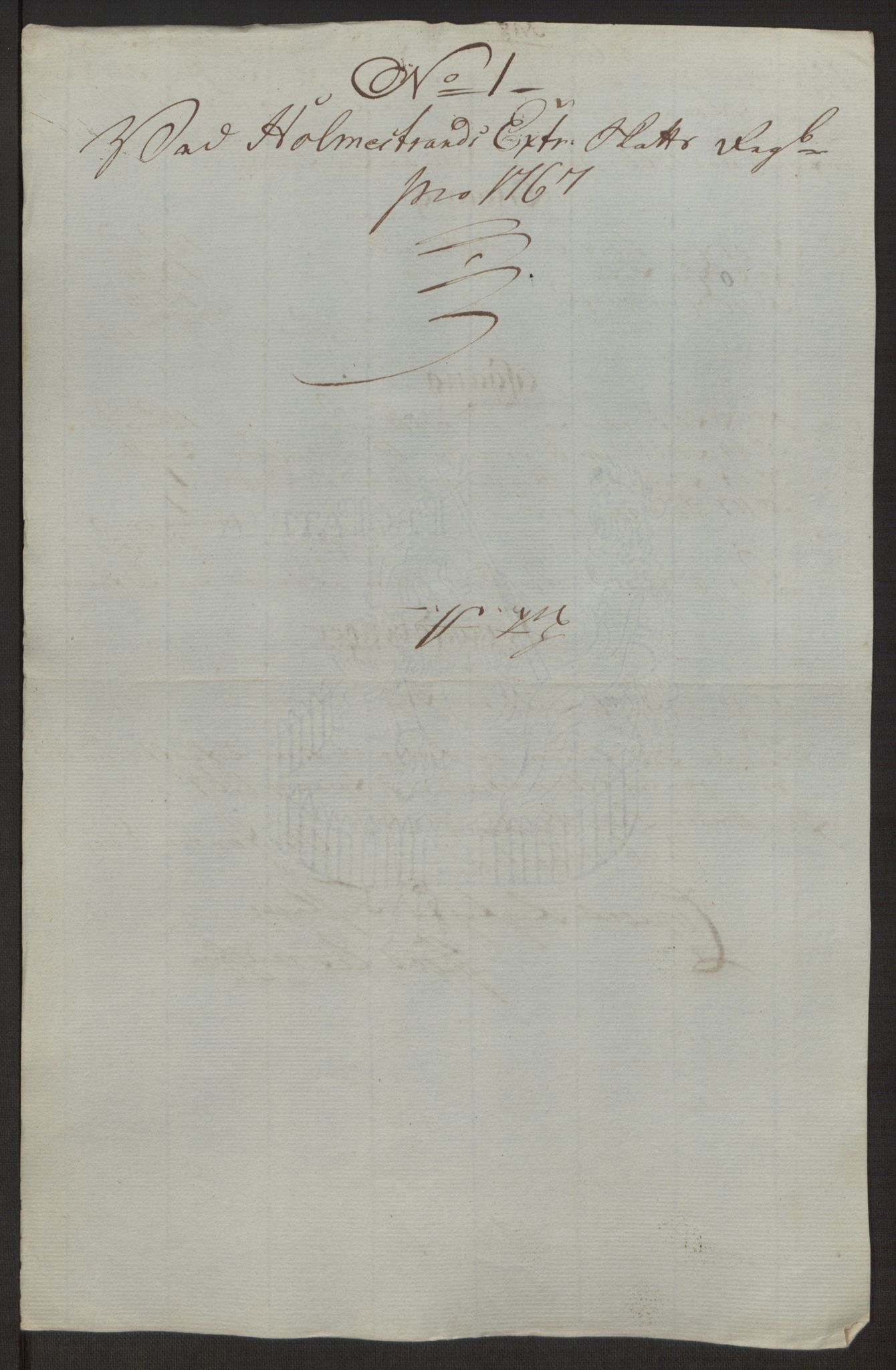 Rentekammeret inntil 1814, Reviderte regnskaper, Byregnskaper, RA/EA-4066/R/Rh/L0163/0001: [H4] Kontribusjonsregnskap / Ekstraskatt, Holmestrand, 1762-1772, p. 321