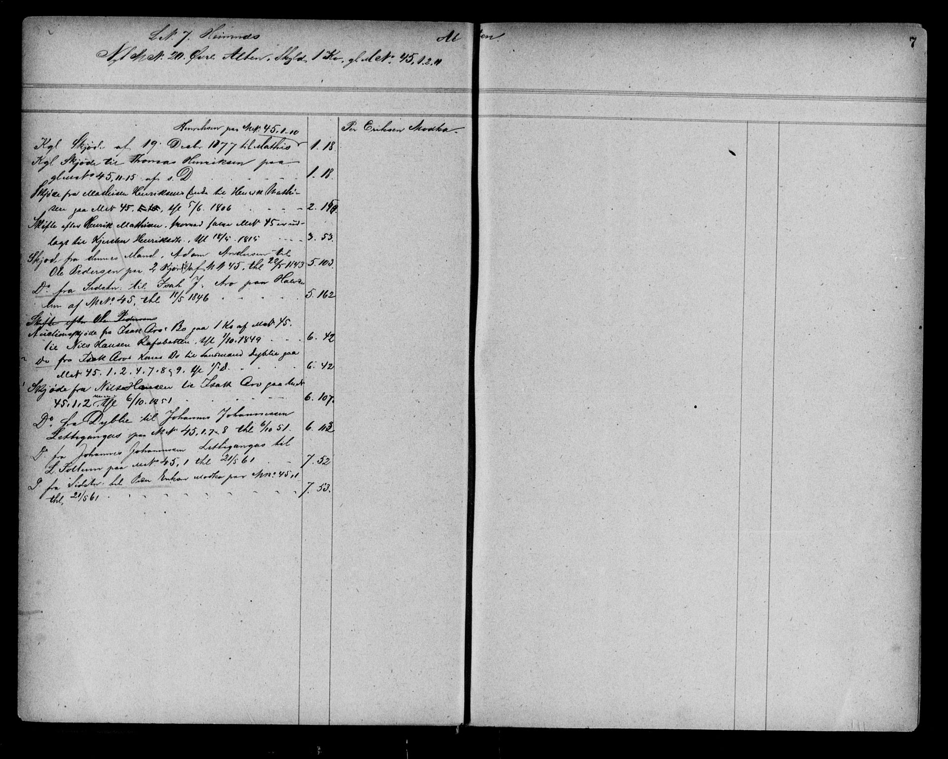 Alta fogderi/sorenskriveri, SATØ/SATØ-5/1/K/Kb/Kba/L0007pantereg: Mortgage register no. 7, 1776, p. 7