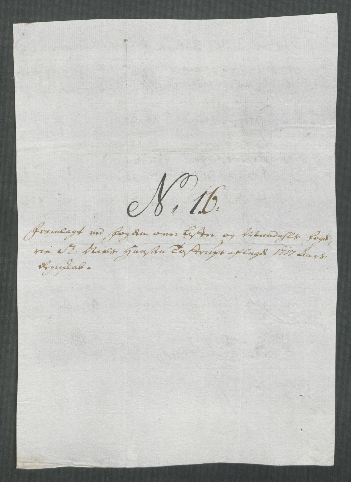 Rentekammeret inntil 1814, Reviderte regnskaper, Fogderegnskap, AV/RA-EA-4092/R43/L2561: Fogderegnskap Lista og Mandal, 1717, p. 223