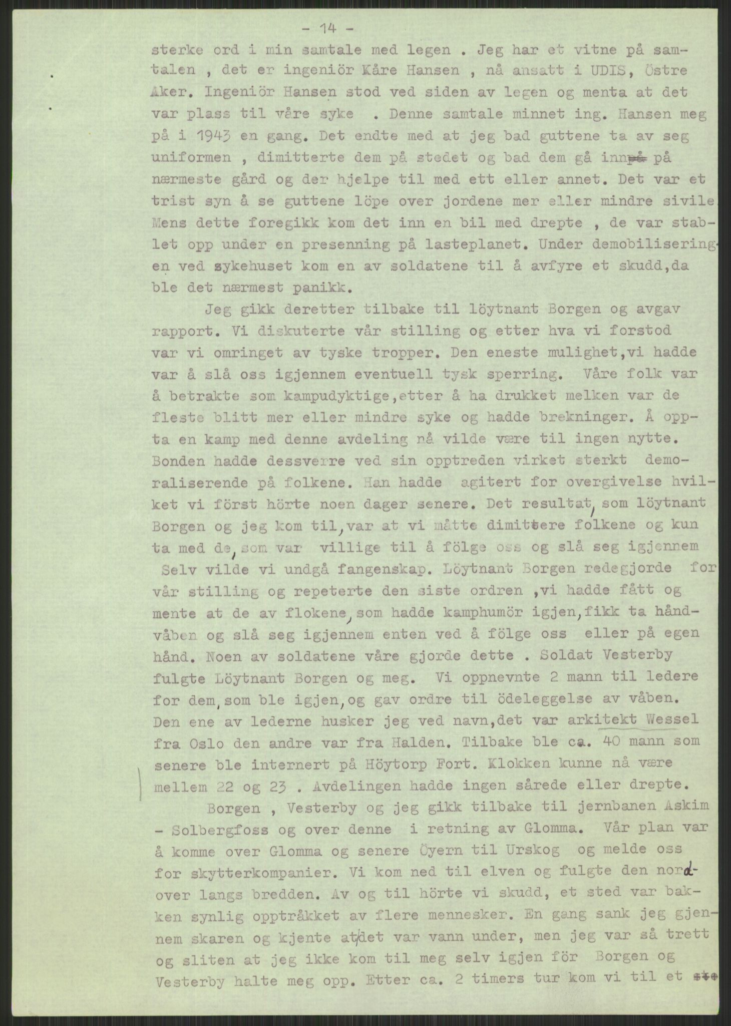 Forsvaret, Forsvarets krigshistoriske avdeling, AV/RA-RAFA-2017/Y/Yb/L0057: II-C-11-150-161  -  1. Divisjon, 1940-1955, p. 1000