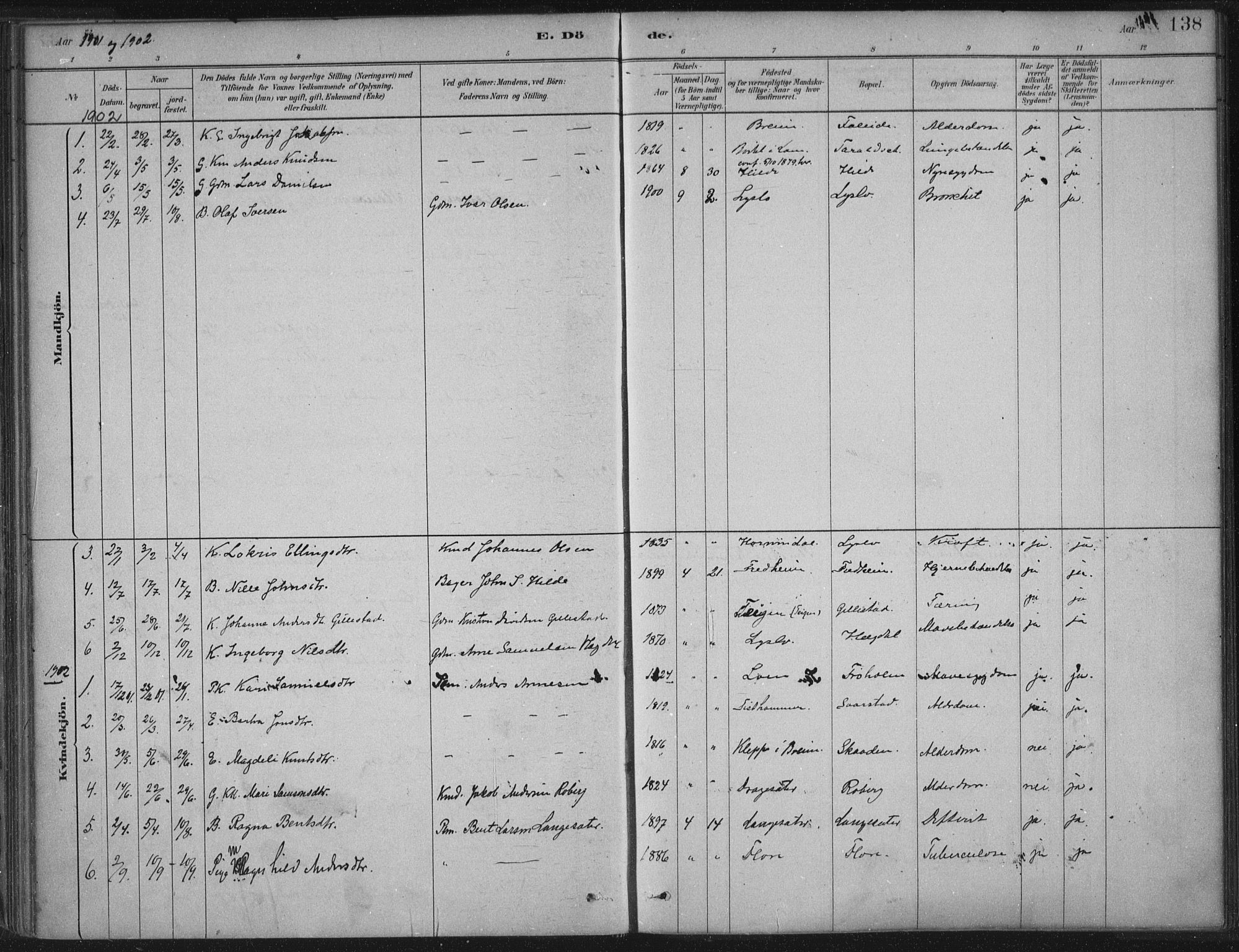 Innvik sokneprestembete, AV/SAB-A-80501: Parish register (official) no. B  1, 1879-1902, p. 138