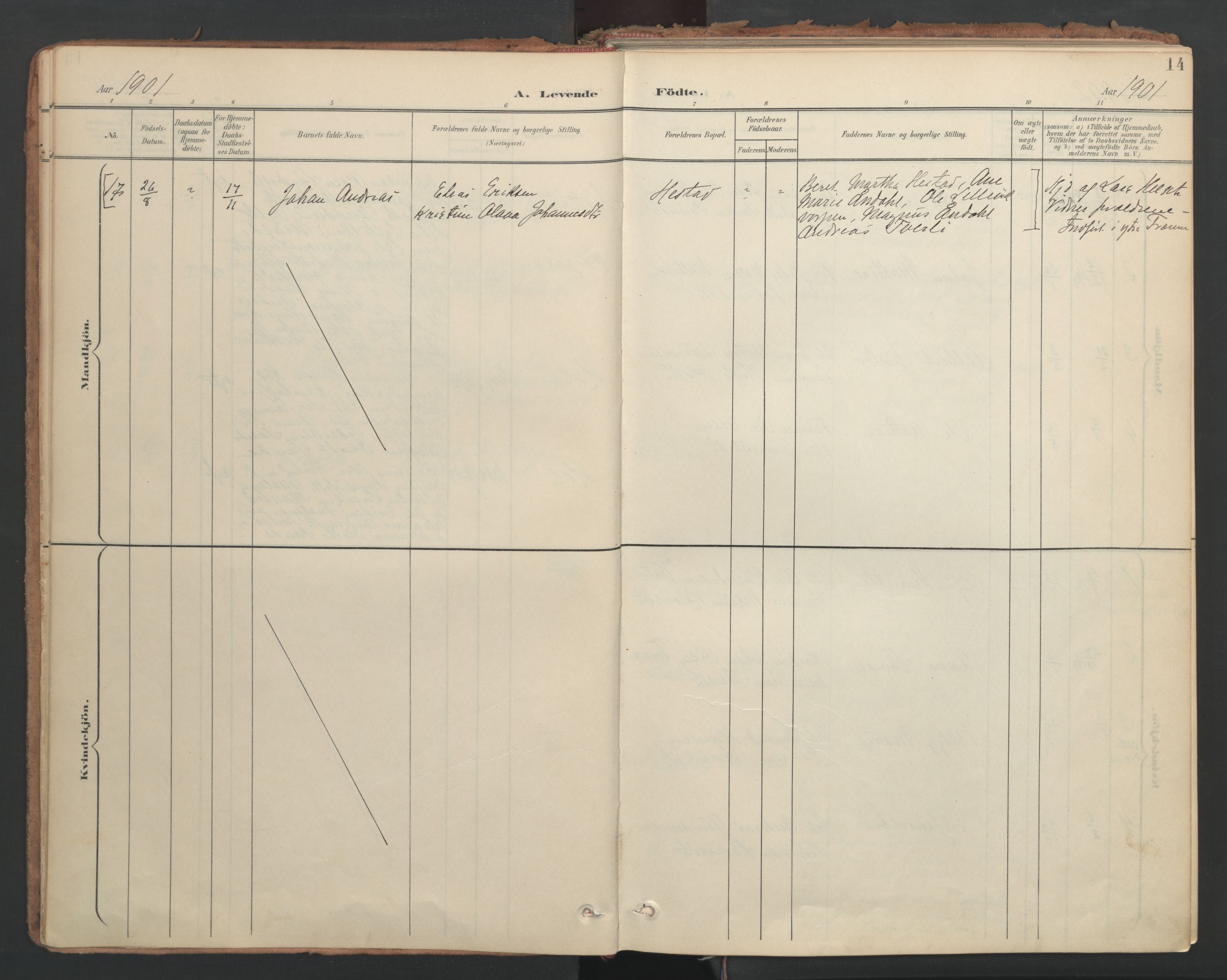 Ministerialprotokoller, klokkerbøker og fødselsregistre - Møre og Romsdal, AV/SAT-A-1454/564/L0741: Parish register (official) no. 564A02, 1900-1976, p. 14