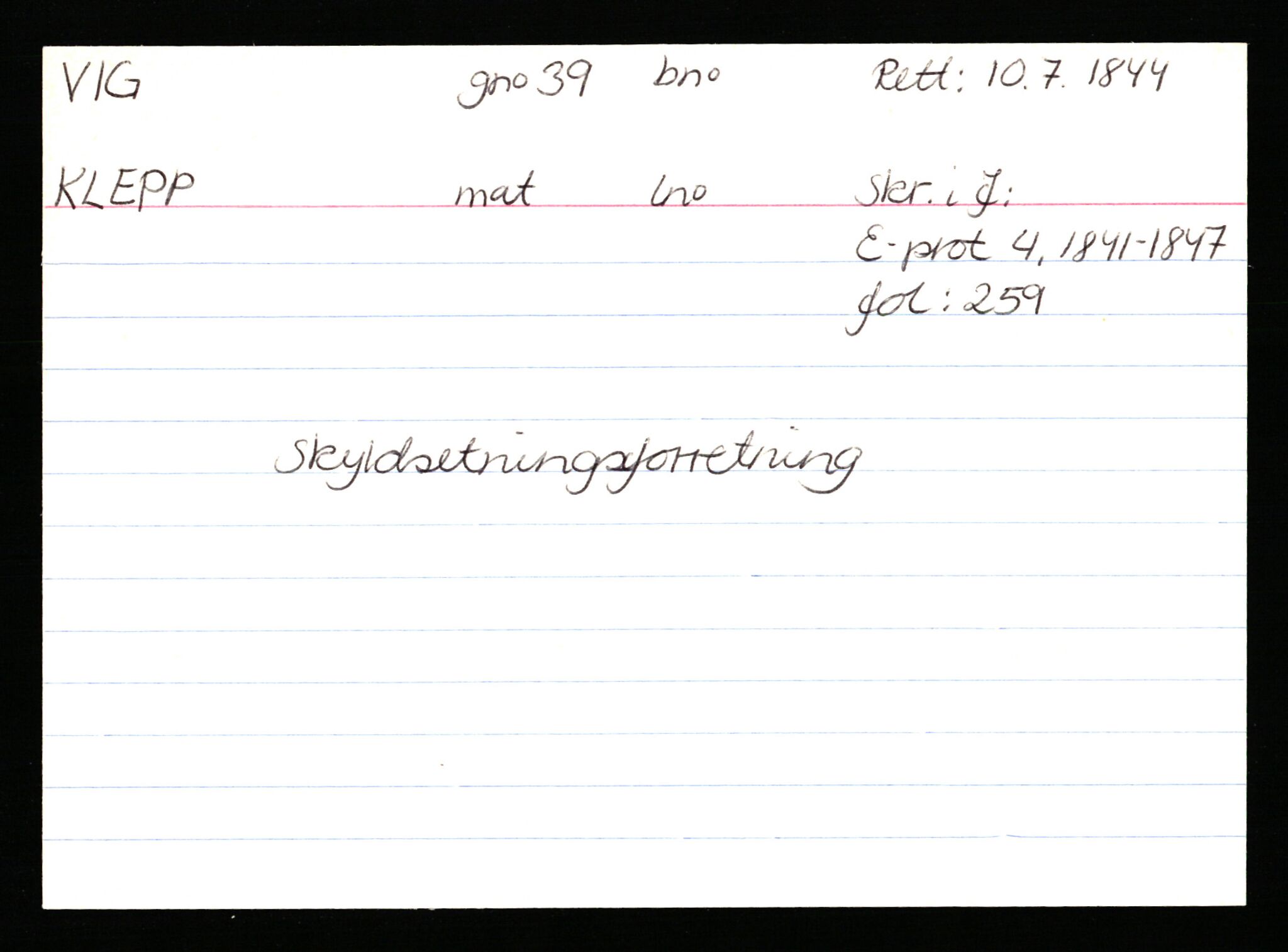 Statsarkivet i Stavanger, AV/SAST-A-101971/03/Y/Ym/L0066: Åstedskort sortert etter gårdsnavn: Veshovde - Vik, 1600-1950, p. 384