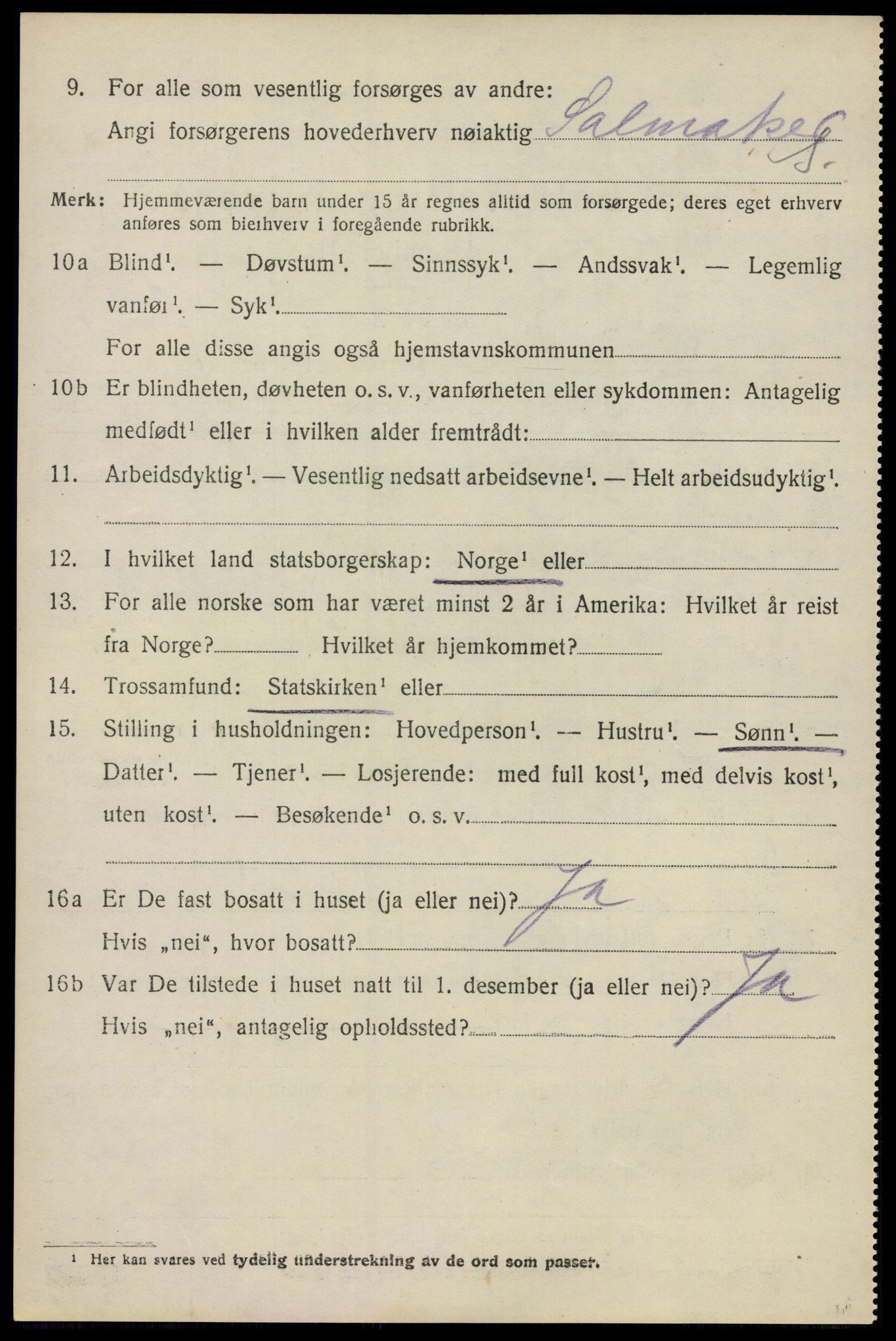 SAO, 1920 census for Bærum, 1920, p. 30699