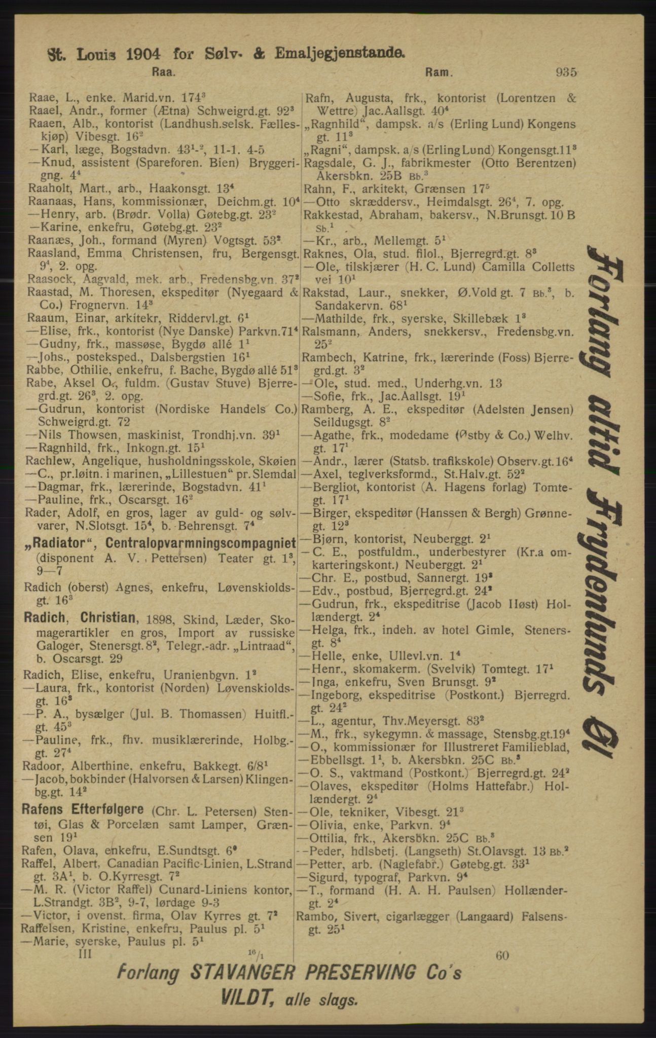 Kristiania/Oslo adressebok, PUBL/-, 1913, p. 947