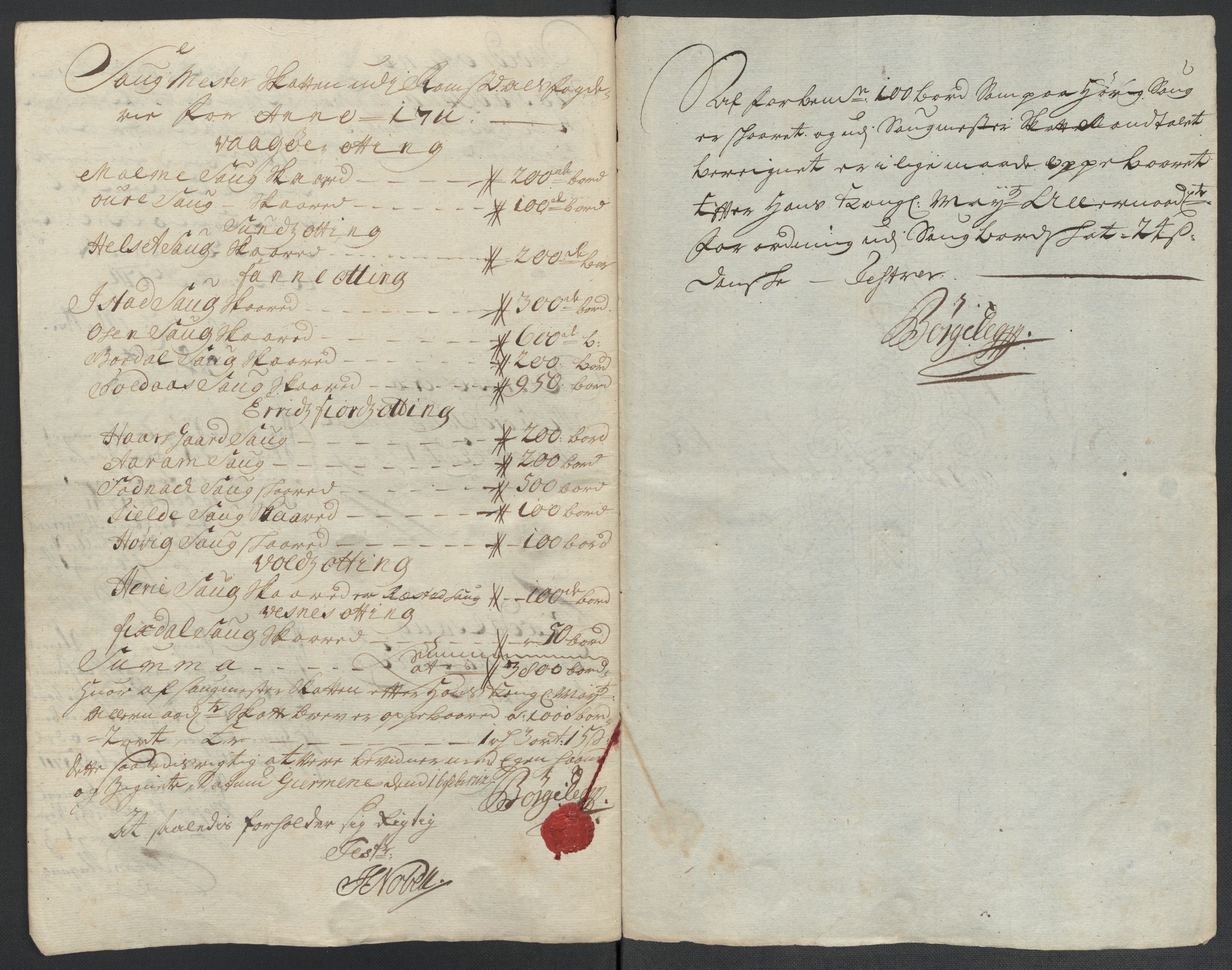 Rentekammeret inntil 1814, Reviderte regnskaper, Fogderegnskap, RA/EA-4092/R55/L3660: Fogderegnskap Romsdal, 1711, p. 115