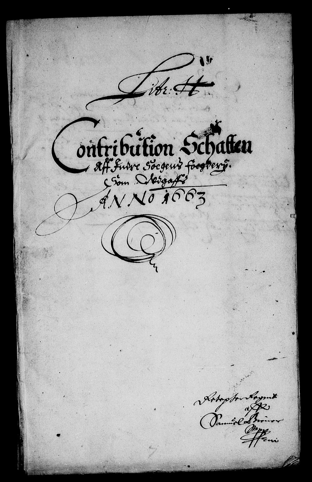 Rentekammeret inntil 1814, Reviderte regnskaper, Stiftamtstueregnskaper, Bergen stiftamt, AV/RA-EA-6043/R/Rc/L0008: Bergen stiftamt, 1663