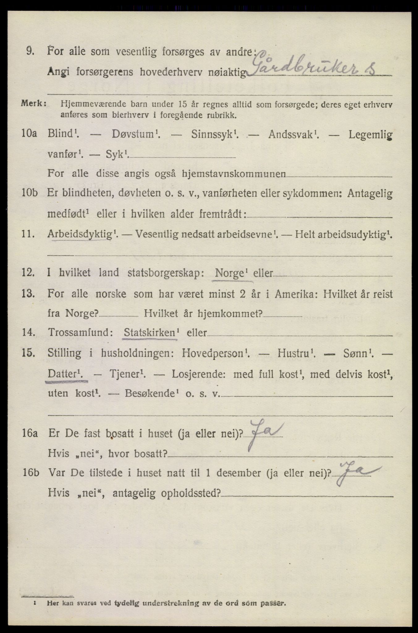 SAKO, 1920 census for Brunlanes, 1920, p. 7154