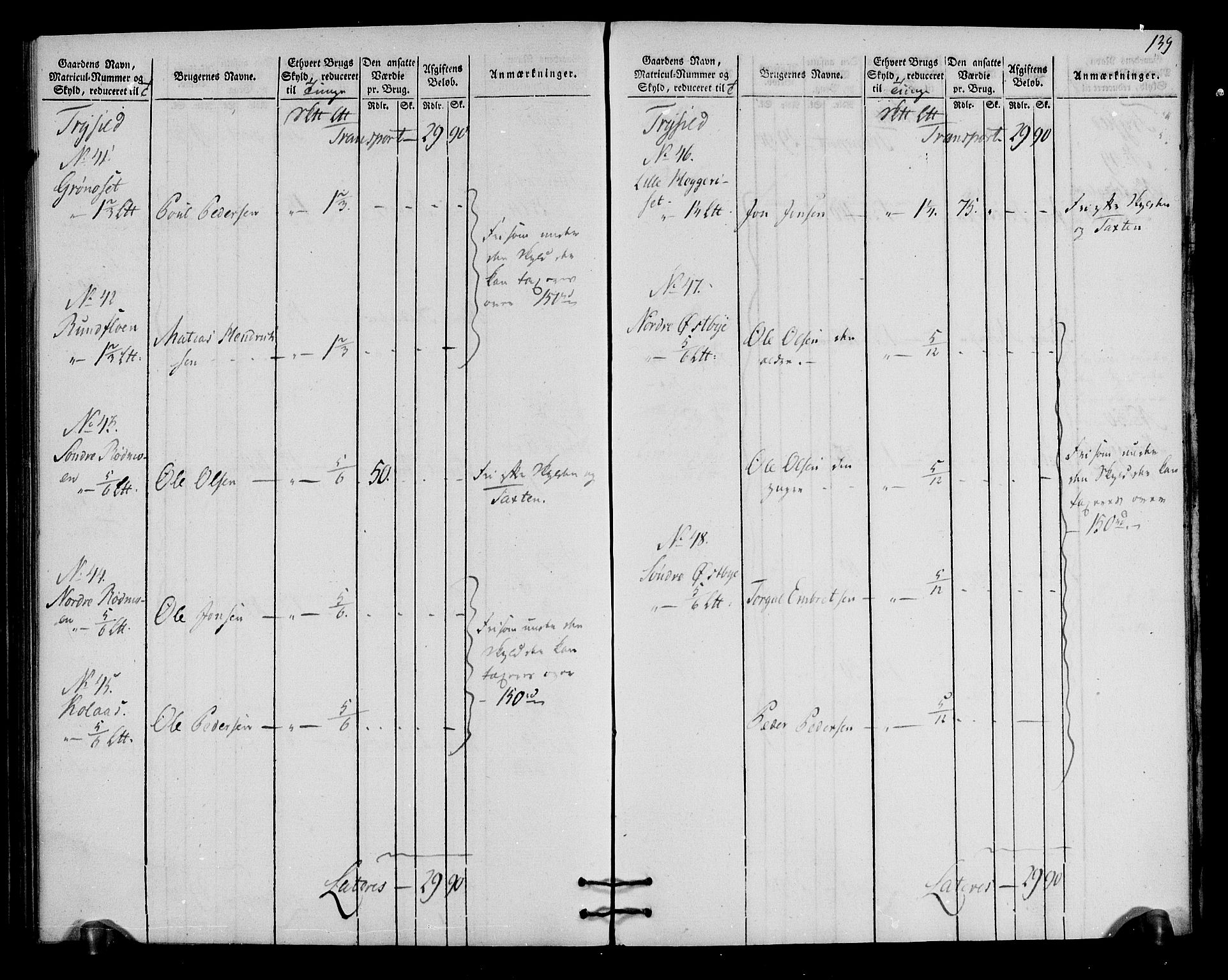 Rentekammeret inntil 1814, Realistisk ordnet avdeling, AV/RA-EA-4070/N/Ne/Nea/L0030: Østerdal fogderi. Oppebørselsregister, 1803-1804, p. 142