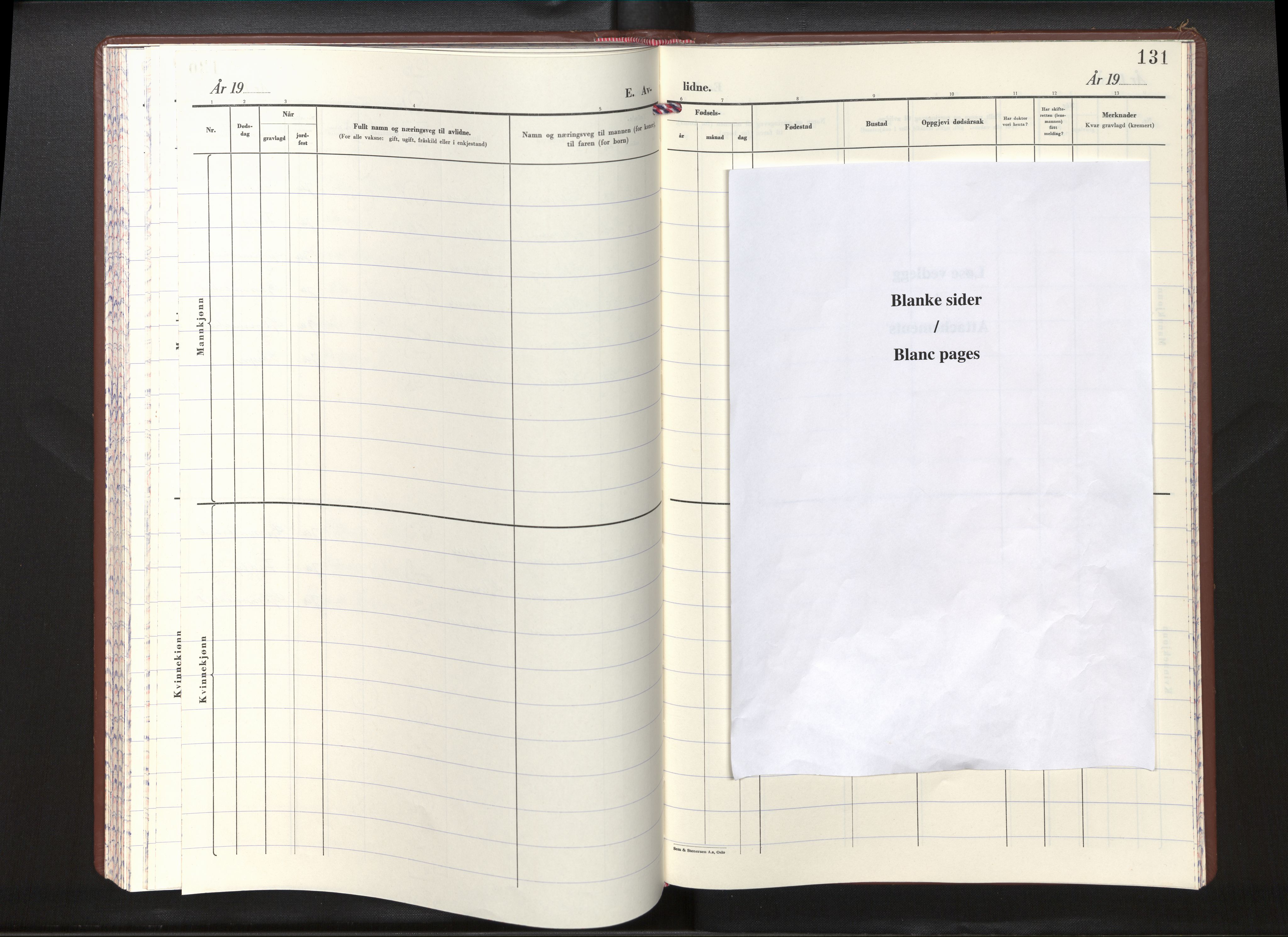 Gloppen sokneprestembete, AV/SAB-A-80101/H/Hab/Habd/L0003: Parish register (copy) no. D 3, 1967-1984, p. 130b-131a