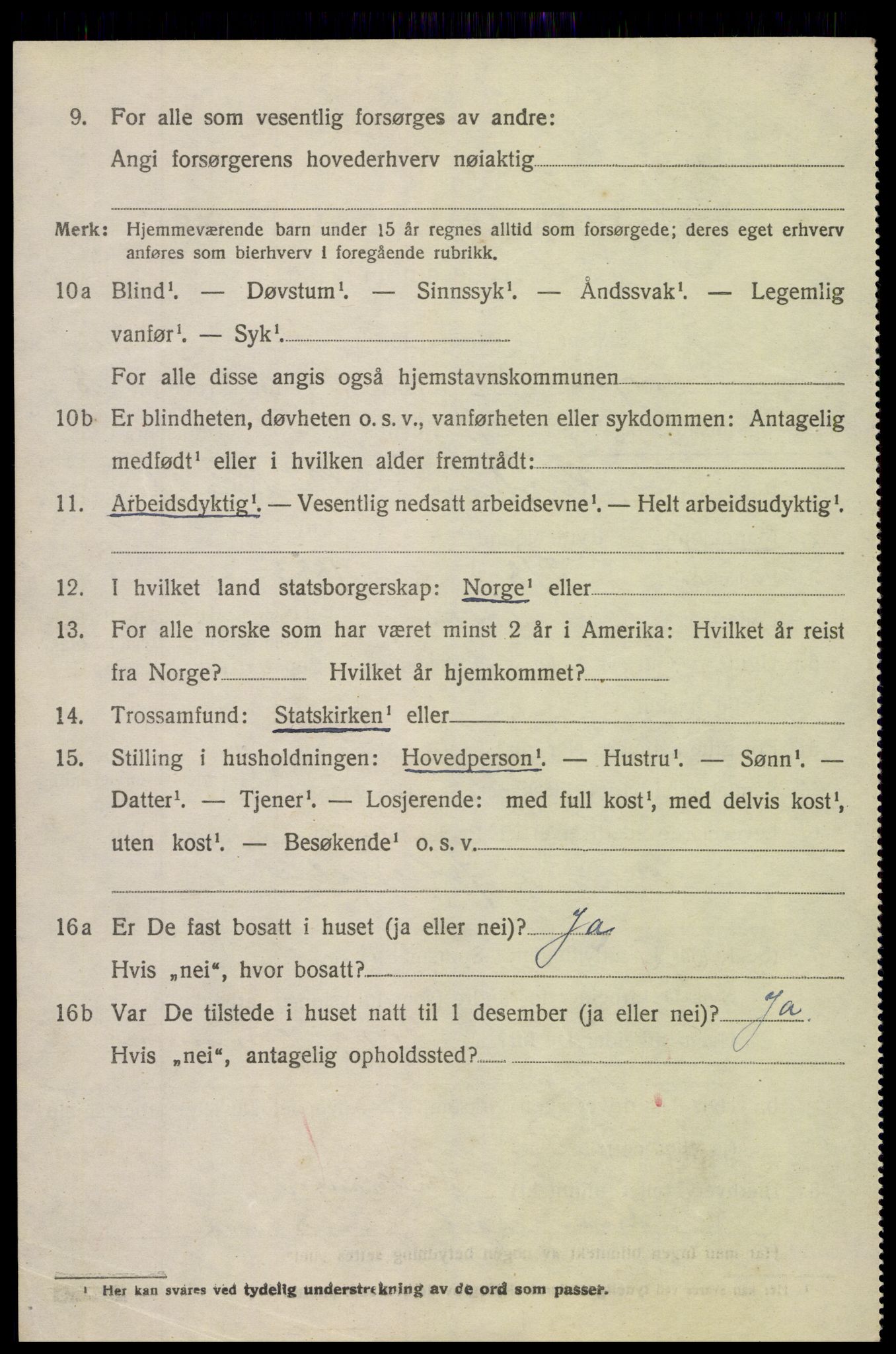 SAH, 1920 census for Torpa, 1920, p. 4622