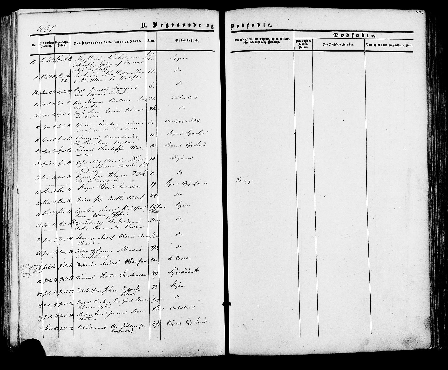 Fredrikstad prestekontor Kirkebøker, SAO/A-11082/F/Fa/L0006: Parish register (official) no. 6, 1857-1878, p. 333