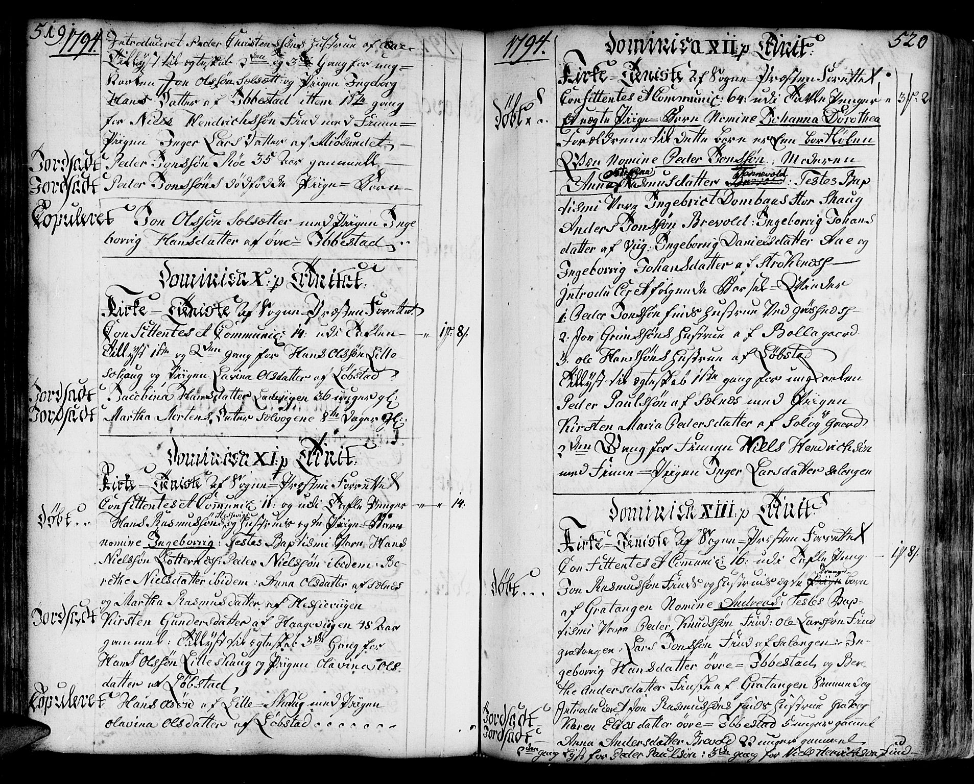 Ibestad sokneprestembete, AV/SATØ-S-0077/H/Ha/Haa/L0003kirke: Parish register (official) no. 3, 1776-1801, p. 519-520