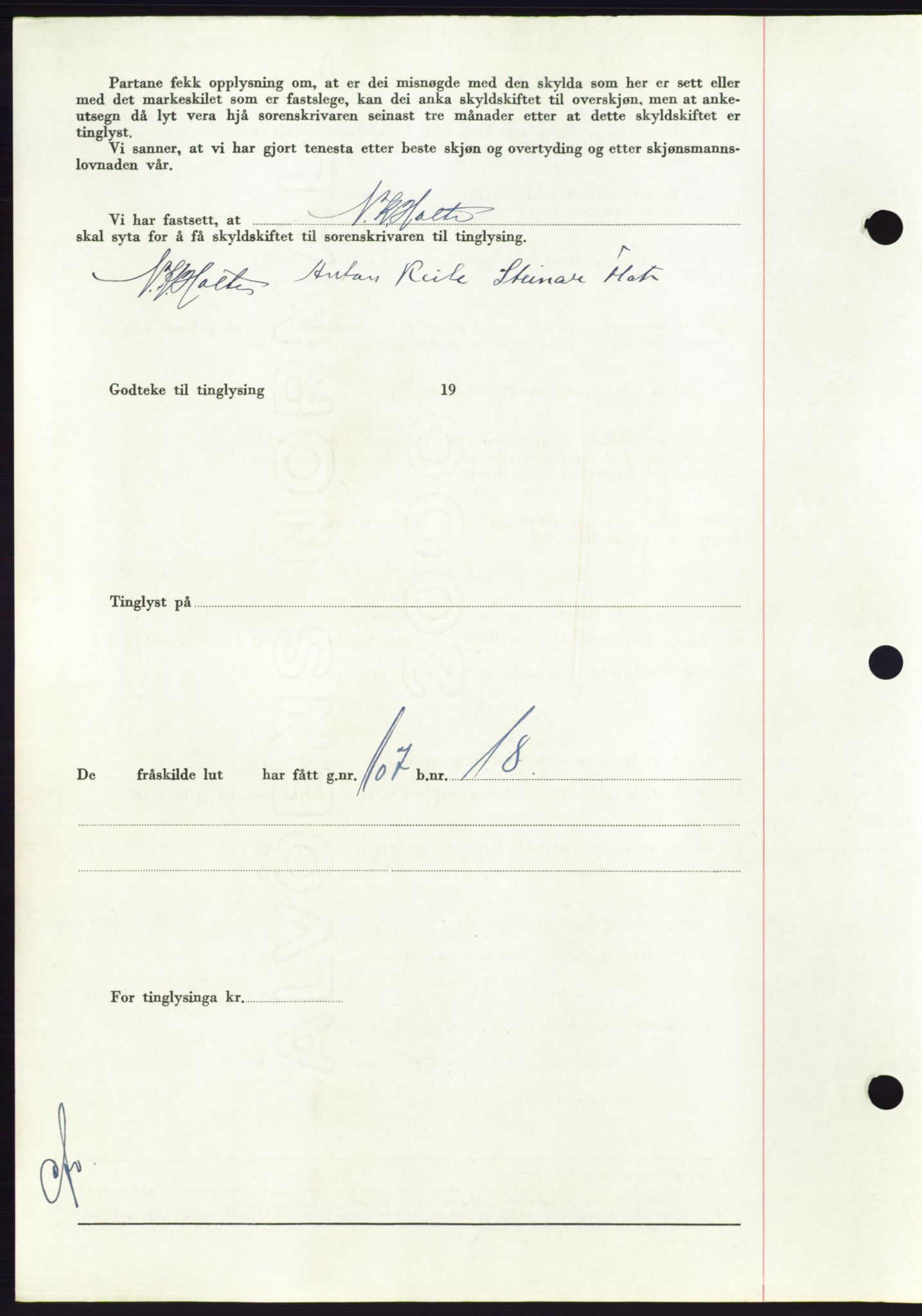 Søre Sunnmøre sorenskriveri, SAT/A-4122/1/2/2C/L0086: Mortgage book no. 12A, 1949-1950, Diary no: : 780/1950