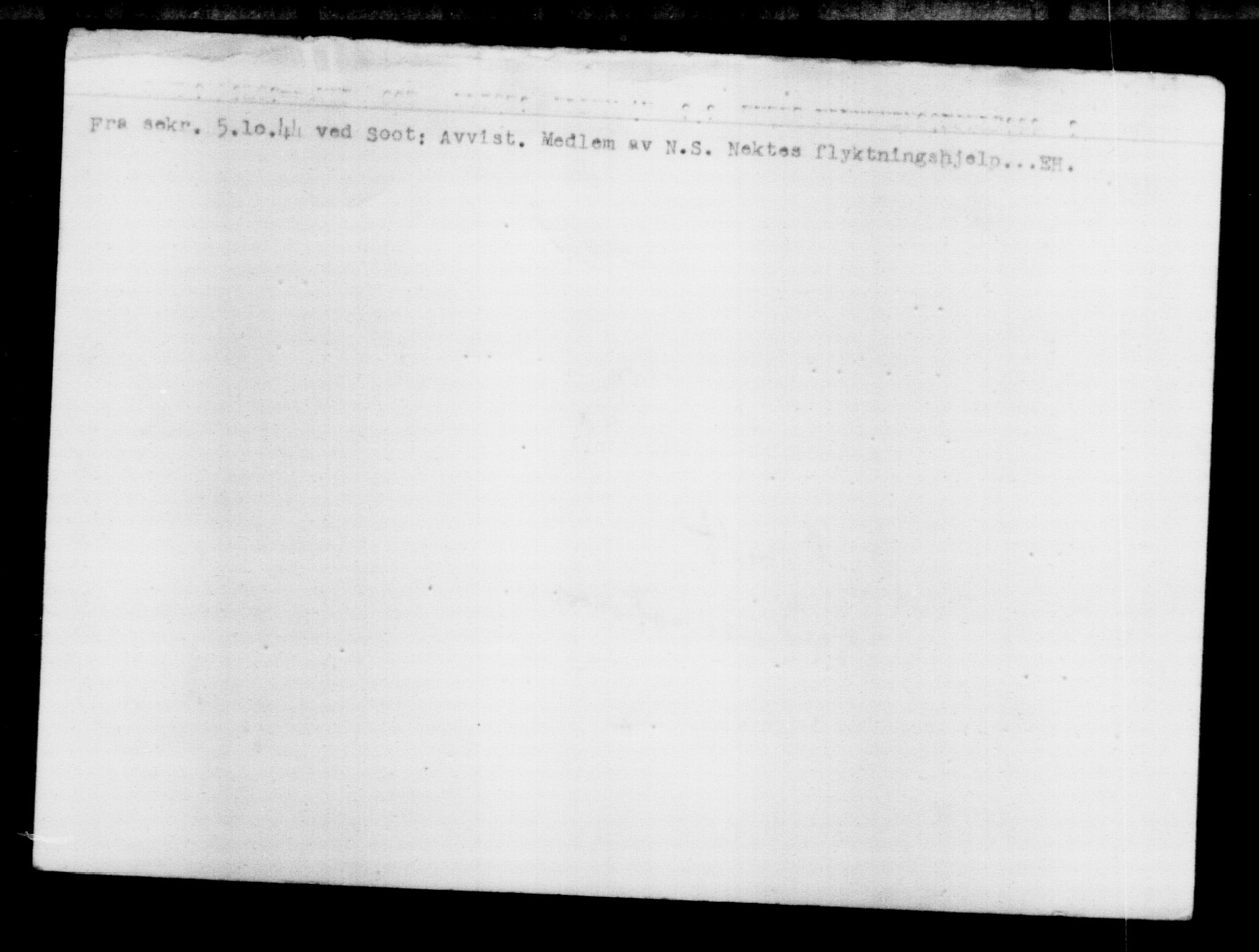 Den Kgl. Norske Legasjons Flyktningskontor, RA/S-6753/V/Va/L0012: Kjesäterkartoteket.  Flyktningenr. 28300-31566, 1940-1945, p. 3196