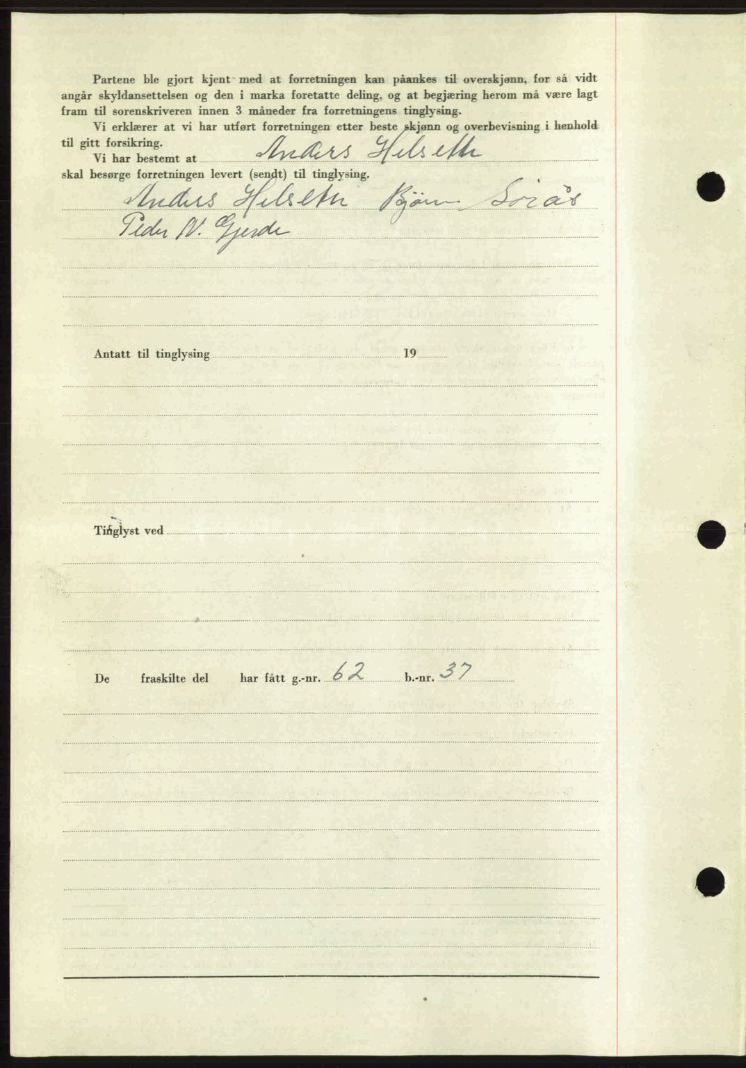 Romsdal sorenskriveri, AV/SAT-A-4149/1/2/2C: Mortgage book no. A21, 1946-1946, Diary no: : 2869/1946