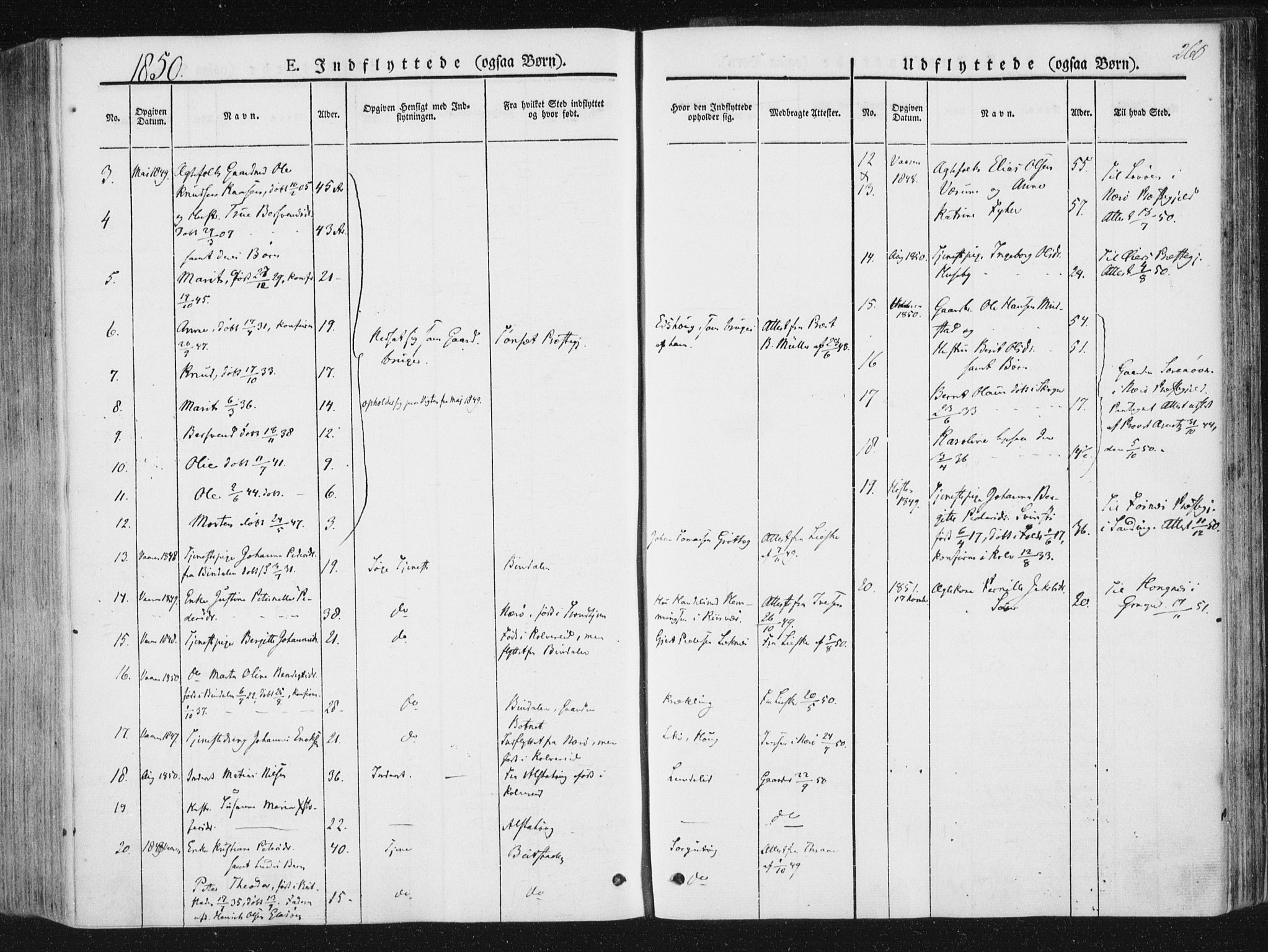 Ministerialprotokoller, klokkerbøker og fødselsregistre - Nord-Trøndelag, AV/SAT-A-1458/780/L0640: Parish register (official) no. 780A05, 1845-1856, p. 260