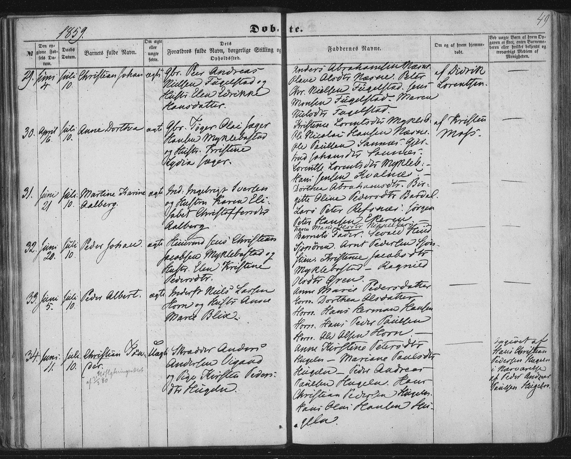Ministerialprotokoller, klokkerbøker og fødselsregistre - Nordland, AV/SAT-A-1459/838/L0550: Parish register (official) no. 838A08, 1855-1865, p. 49