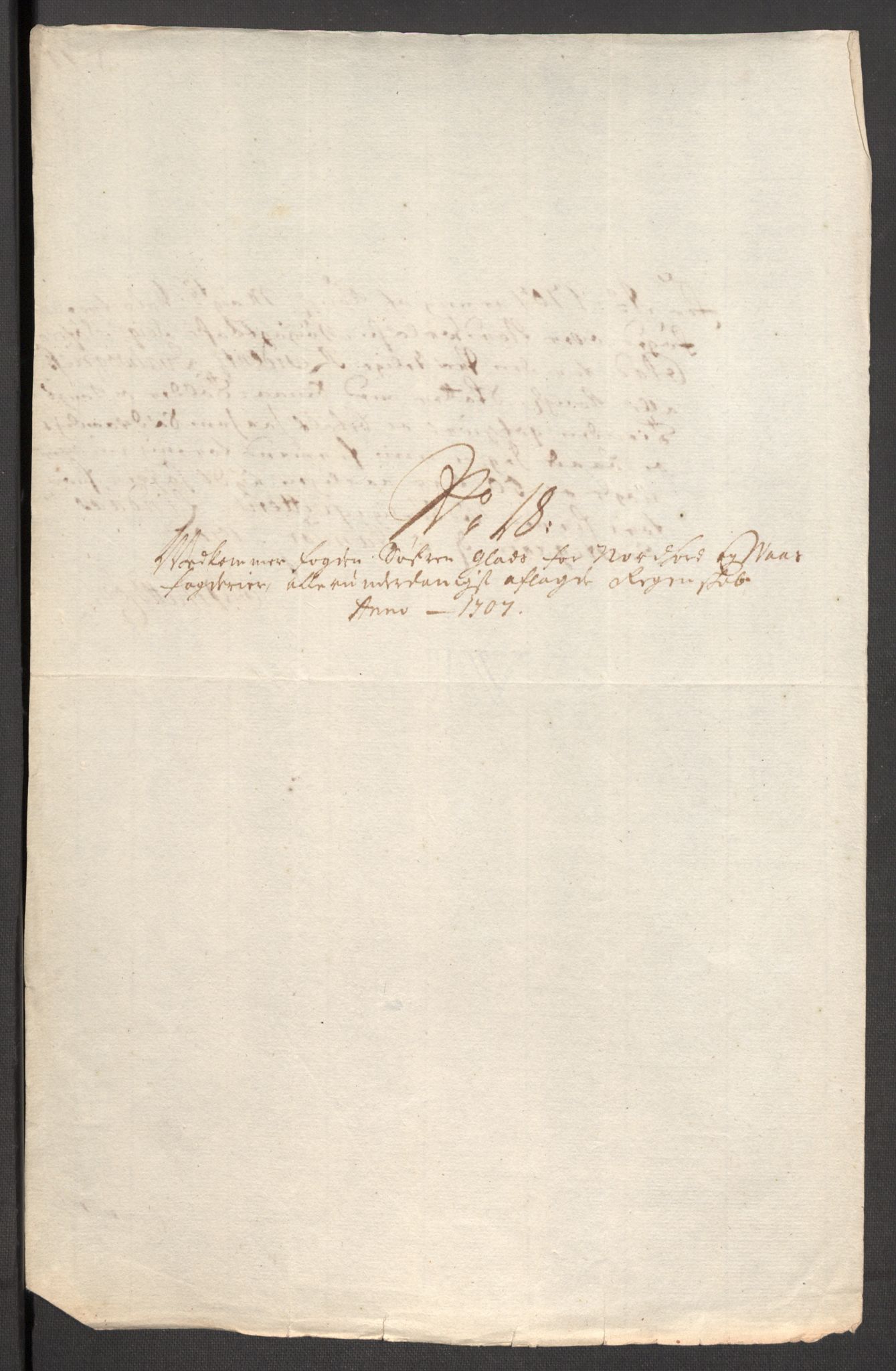 Rentekammeret inntil 1814, Reviderte regnskaper, Fogderegnskap, RA/EA-4092/R51/L3188: Fogderegnskap Nordhordland og Voss, 1706-1707, p. 133