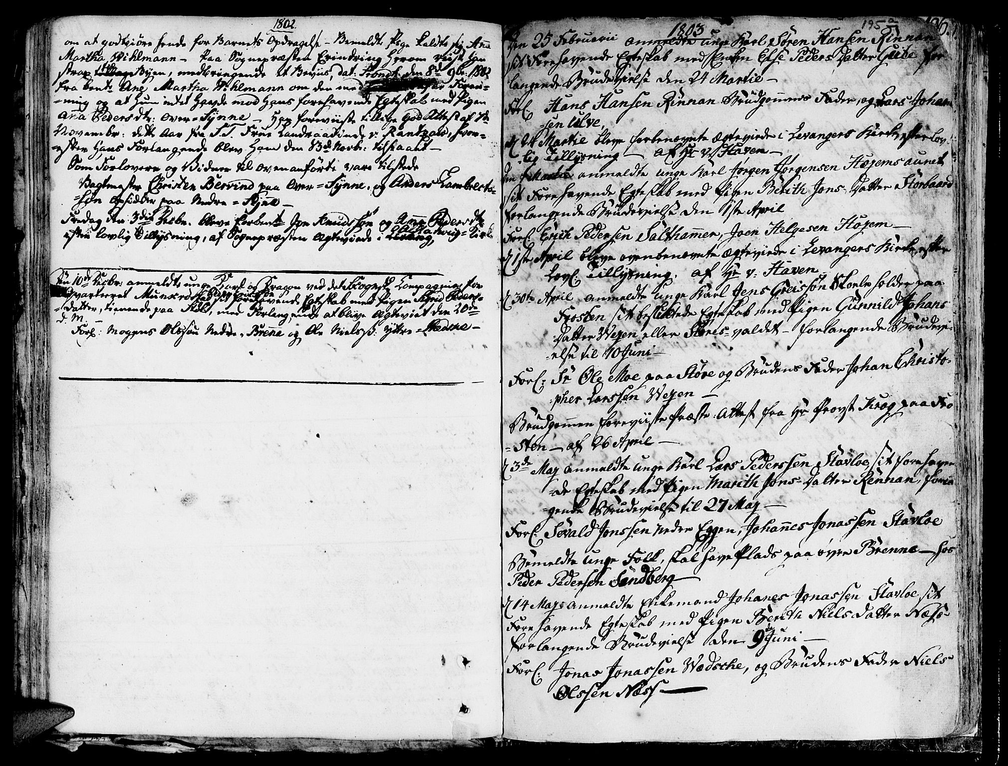 Ministerialprotokoller, klokkerbøker og fødselsregistre - Nord-Trøndelag, SAT/A-1458/717/L0142: Parish register (official) no. 717A02 /1, 1783-1809, p. 195b