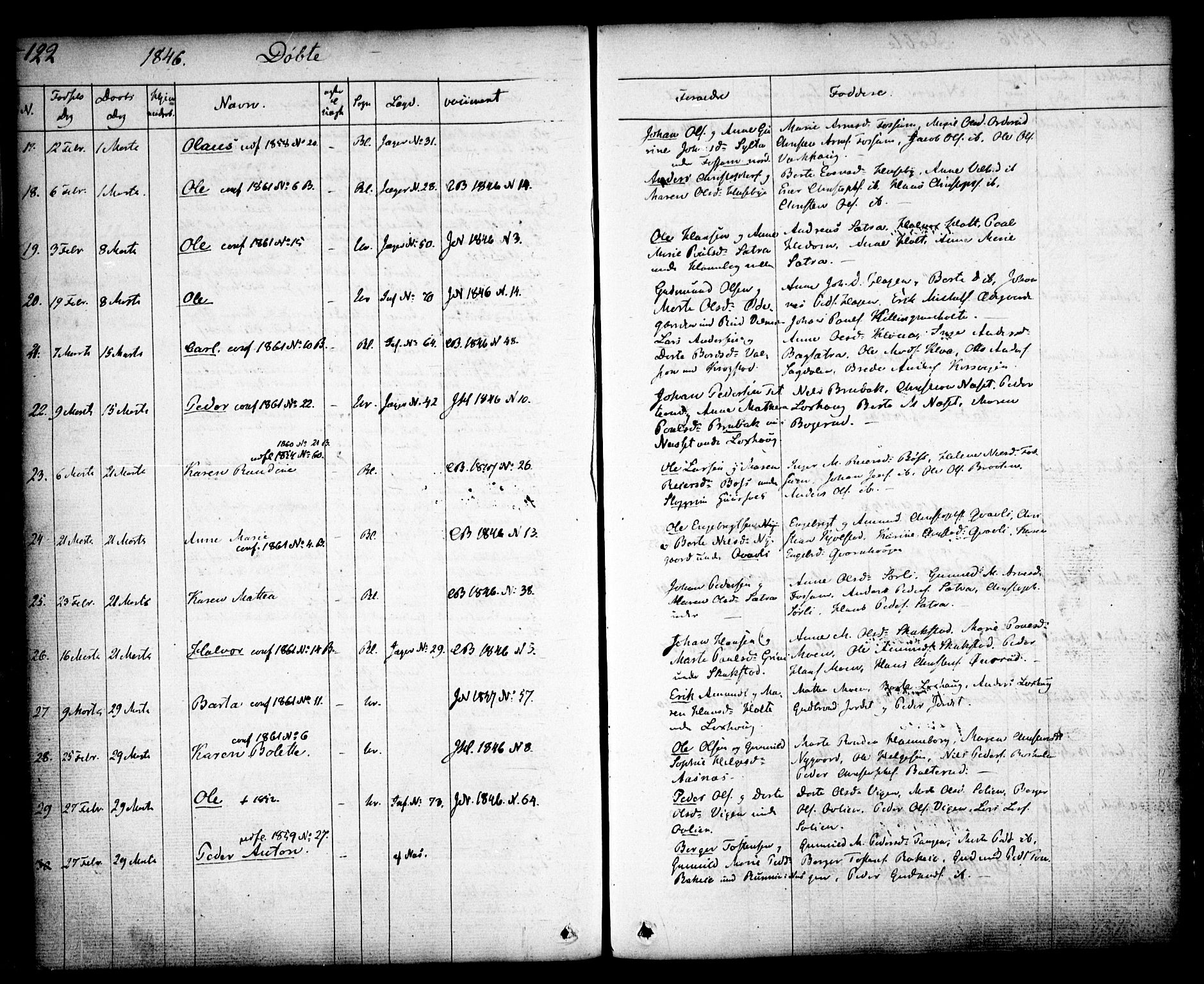 Aurskog prestekontor Kirkebøker, AV/SAO-A-10304a/F/Fa/L0006: Parish register (official) no. I 6, 1829-1853, p. 122